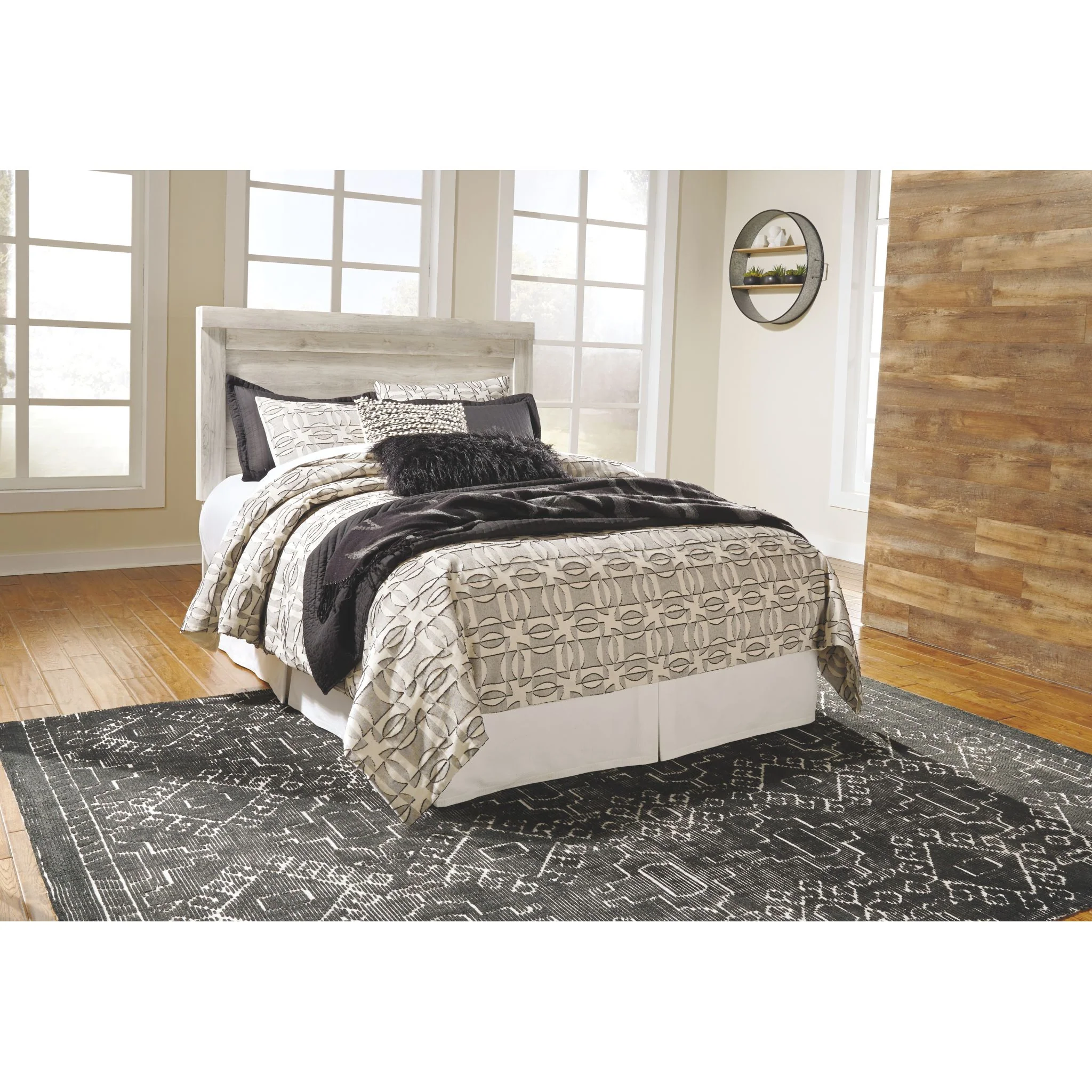 Bellaby Panel Headboard - Whitewash - Image 3