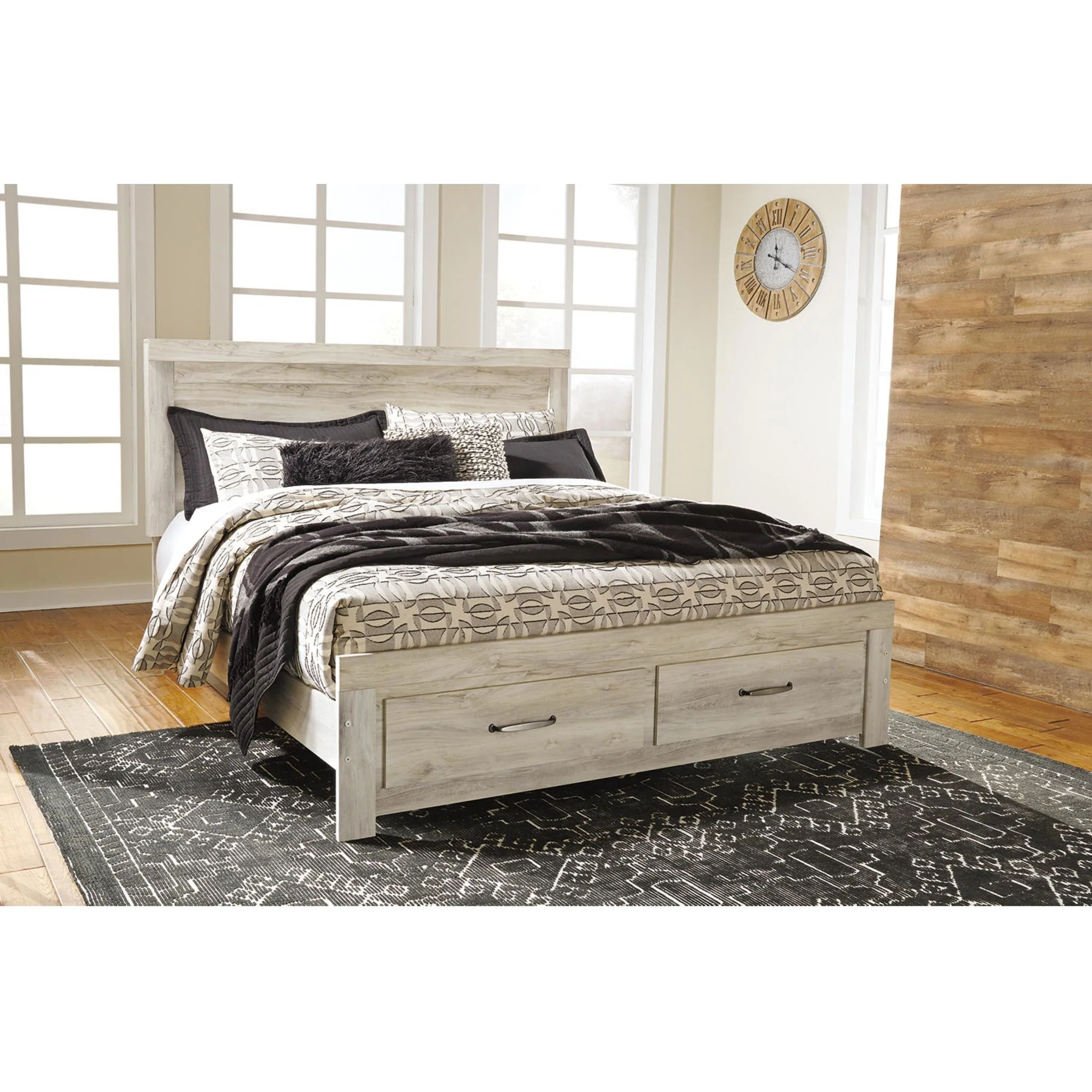 Bellaby Panel Headboard - Whitewash - Image 35