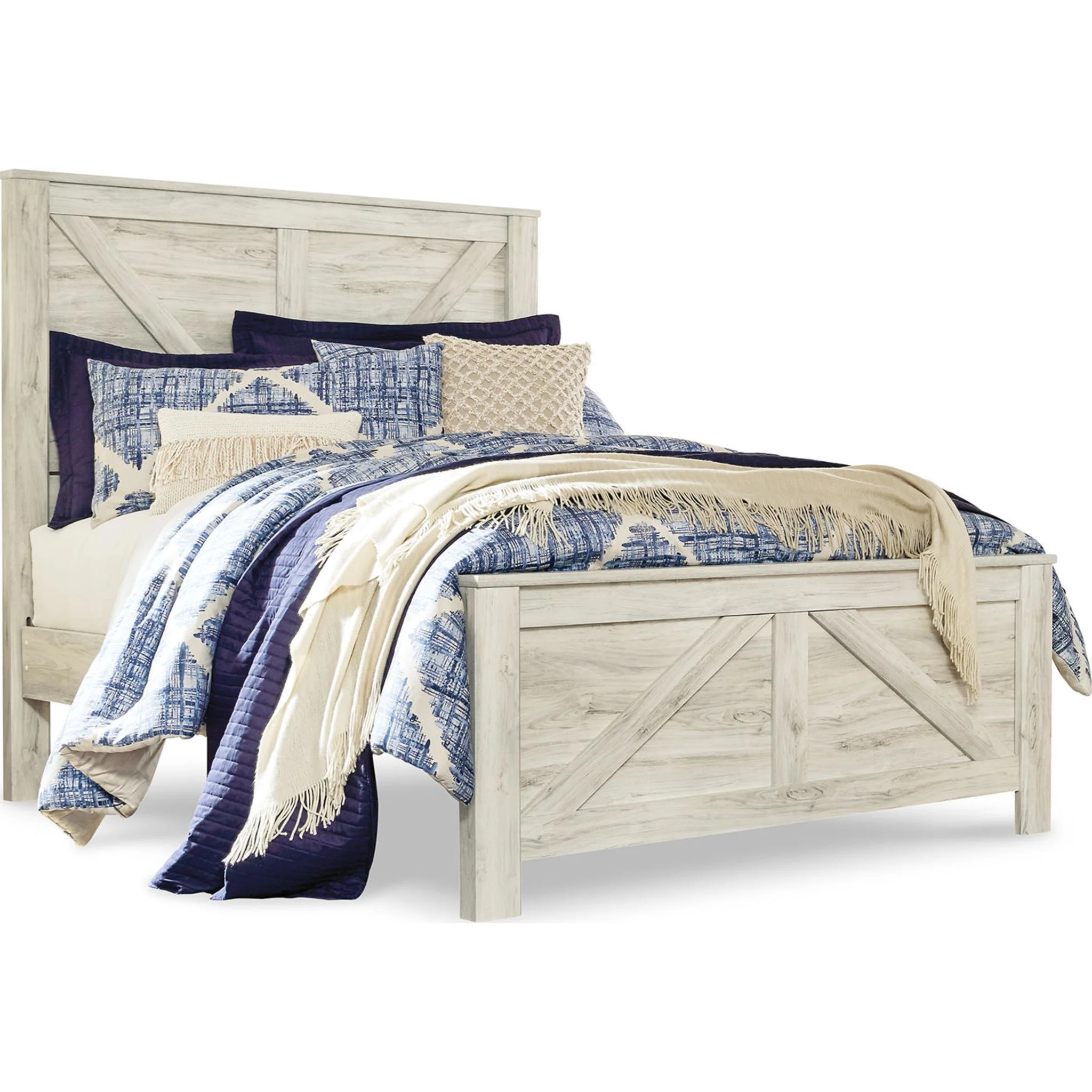 Bellaby Queen Panel Bed - White Wash - Image 8