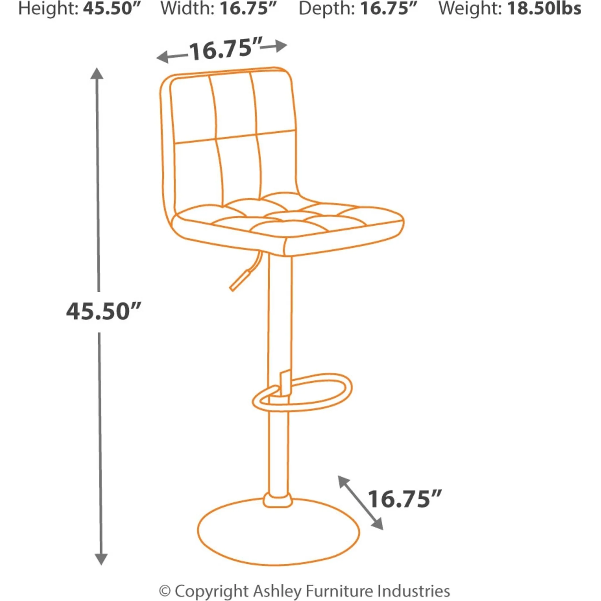 Bellatier Adjustable Height Stool - Image 4