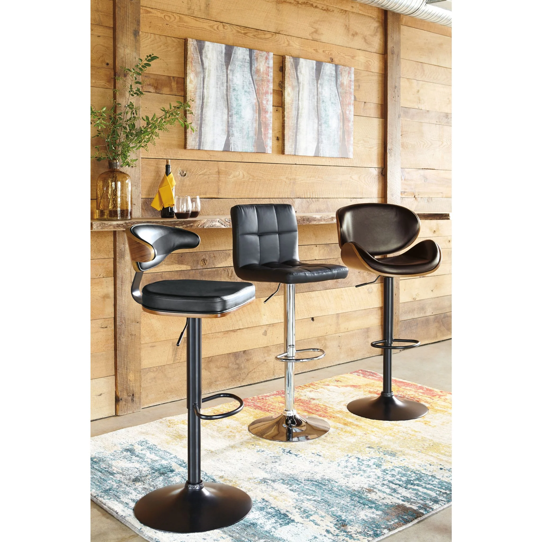 Bellatier Adjustable Height Stool - Brown - (D120-530) - Image 3