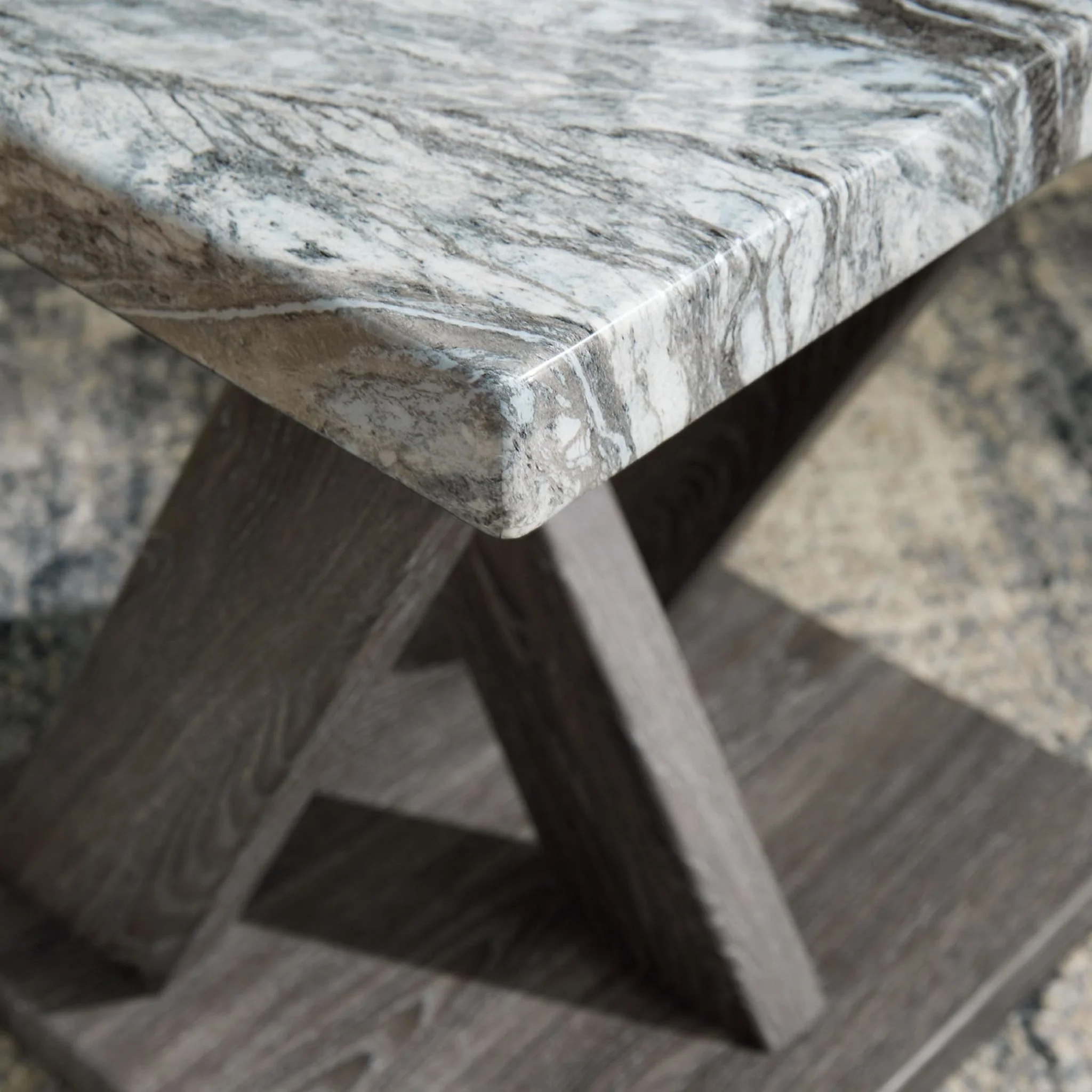 Bensonale 3 Pack Tables - Brown/Gray - Image 10