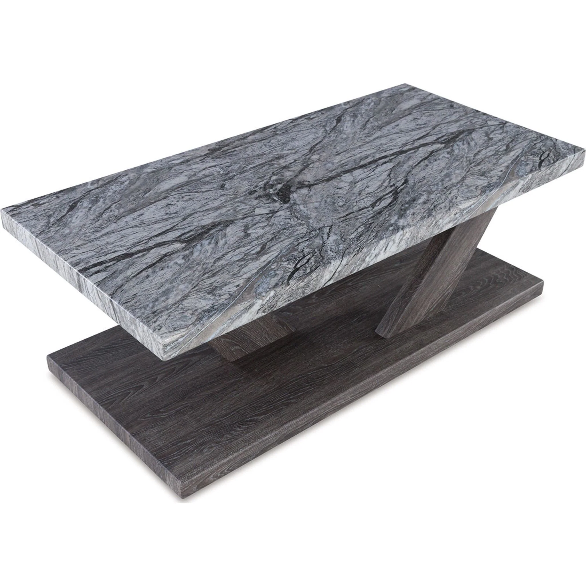 Bensonale 3 Pack Tables - Brown/Gray - Image 2