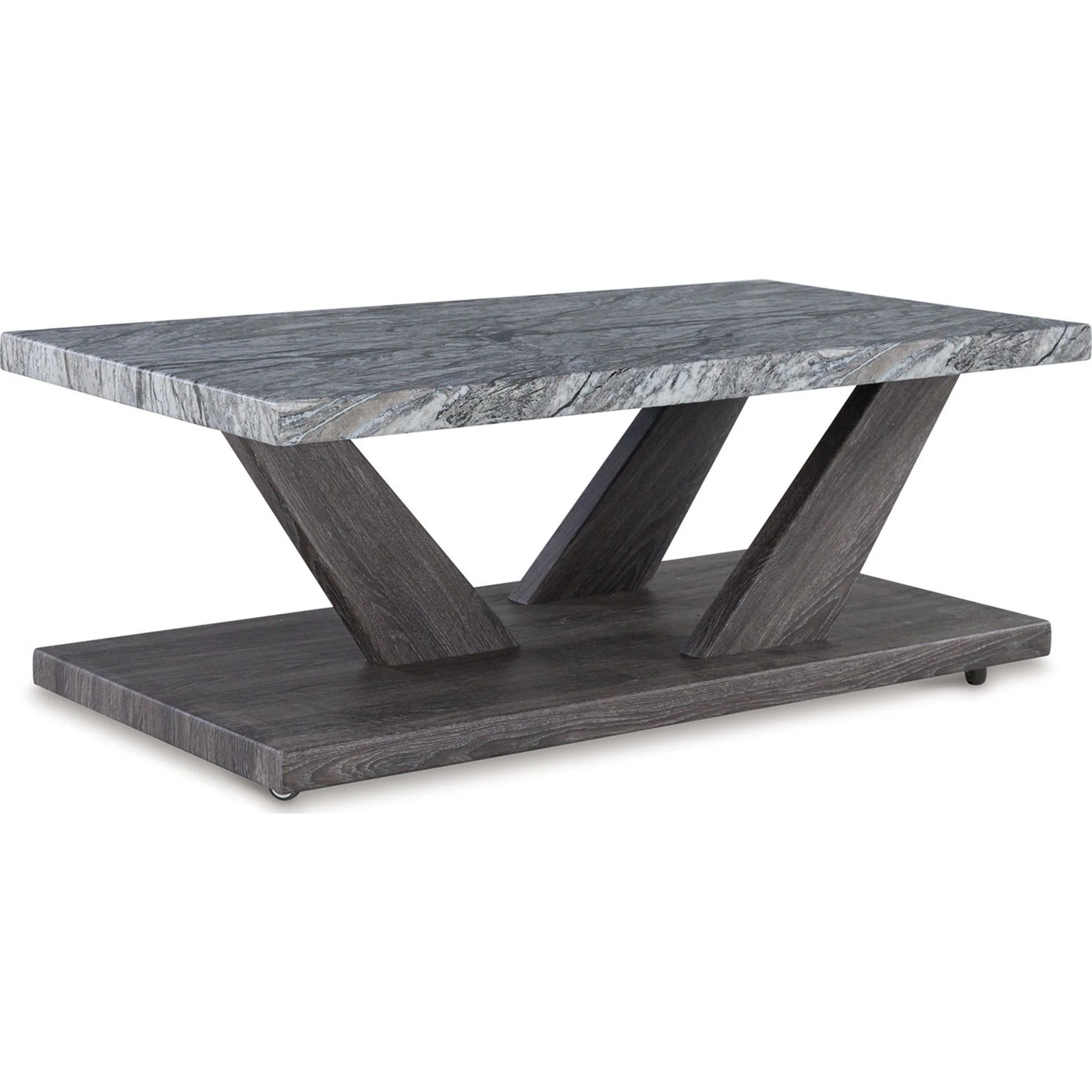 Bensonale 3 Pack Tables - Brown/Gray - Image 3
