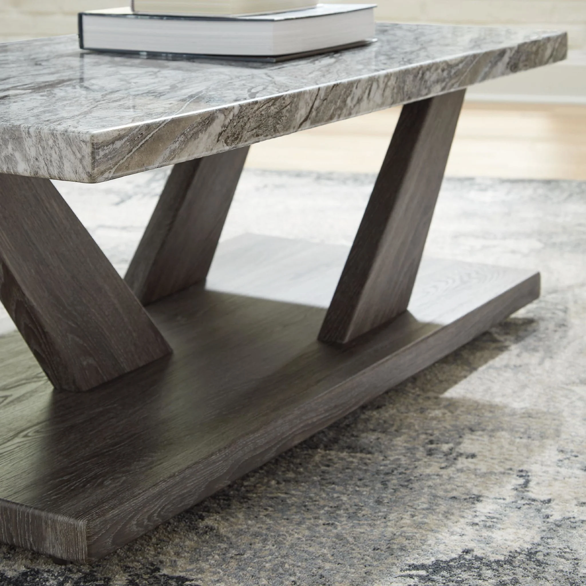 Bensonale 3 Pack Tables - Brown/Gray - Image 5