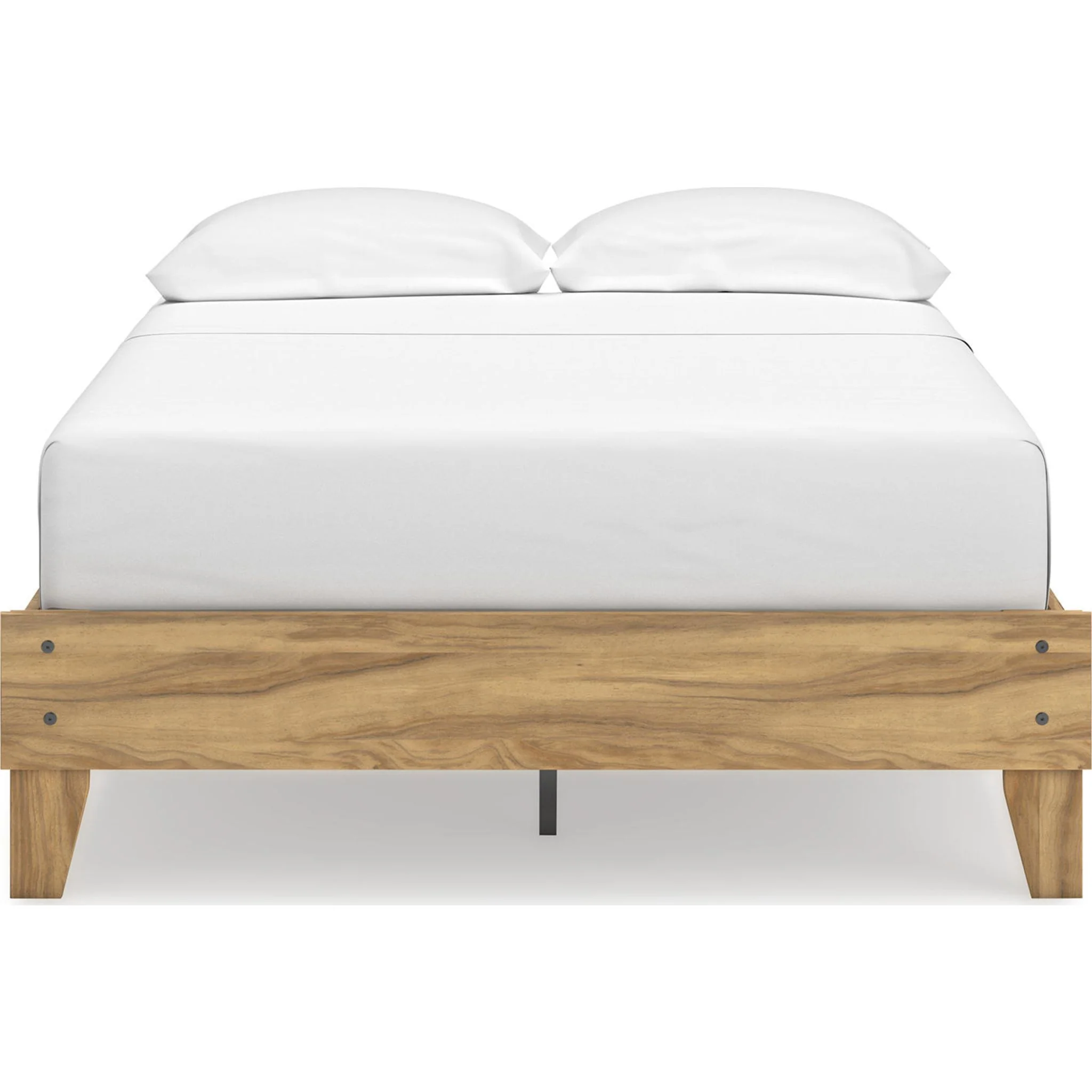 Bermacy Full Platform Bed - Light Brown - Image 4