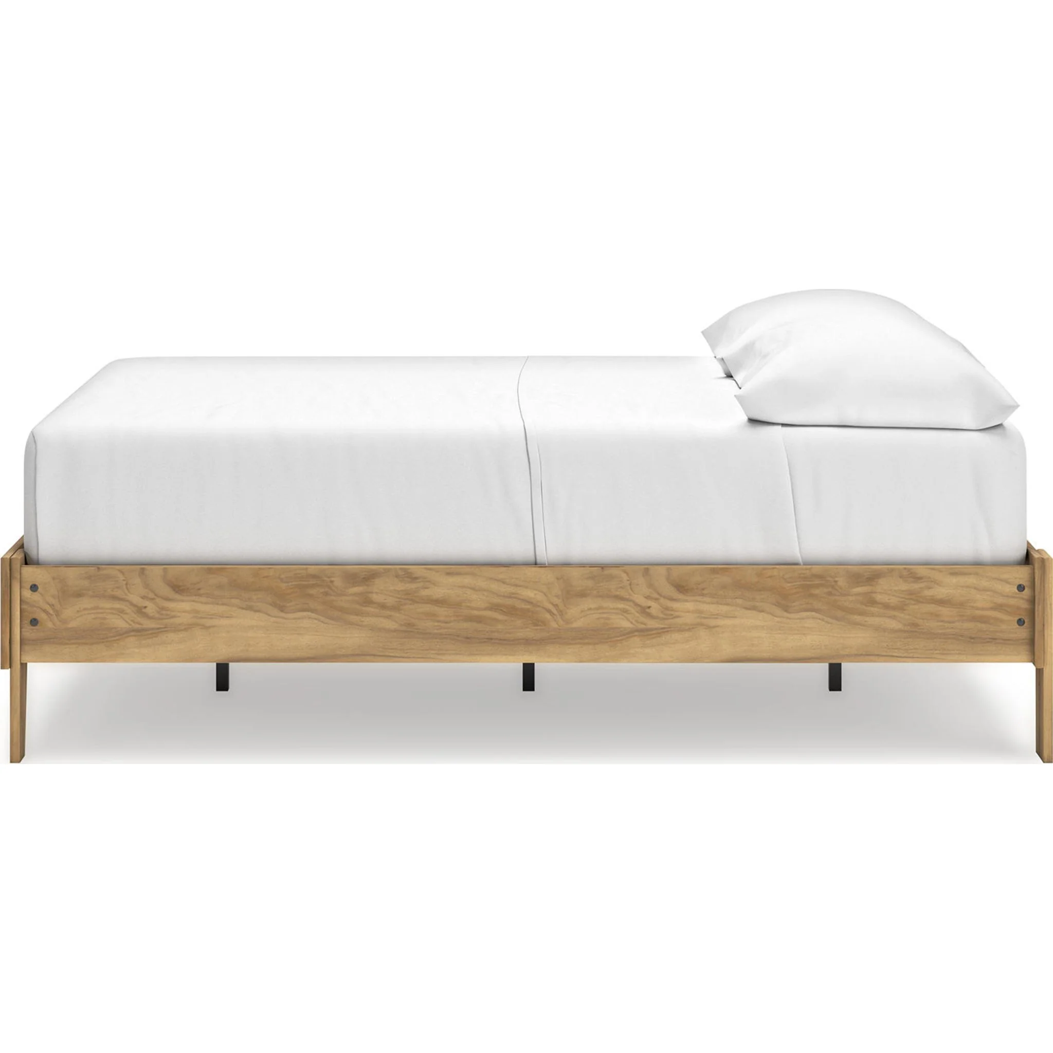 Bermacy Full Platform Bed - Light Brown - Image 5