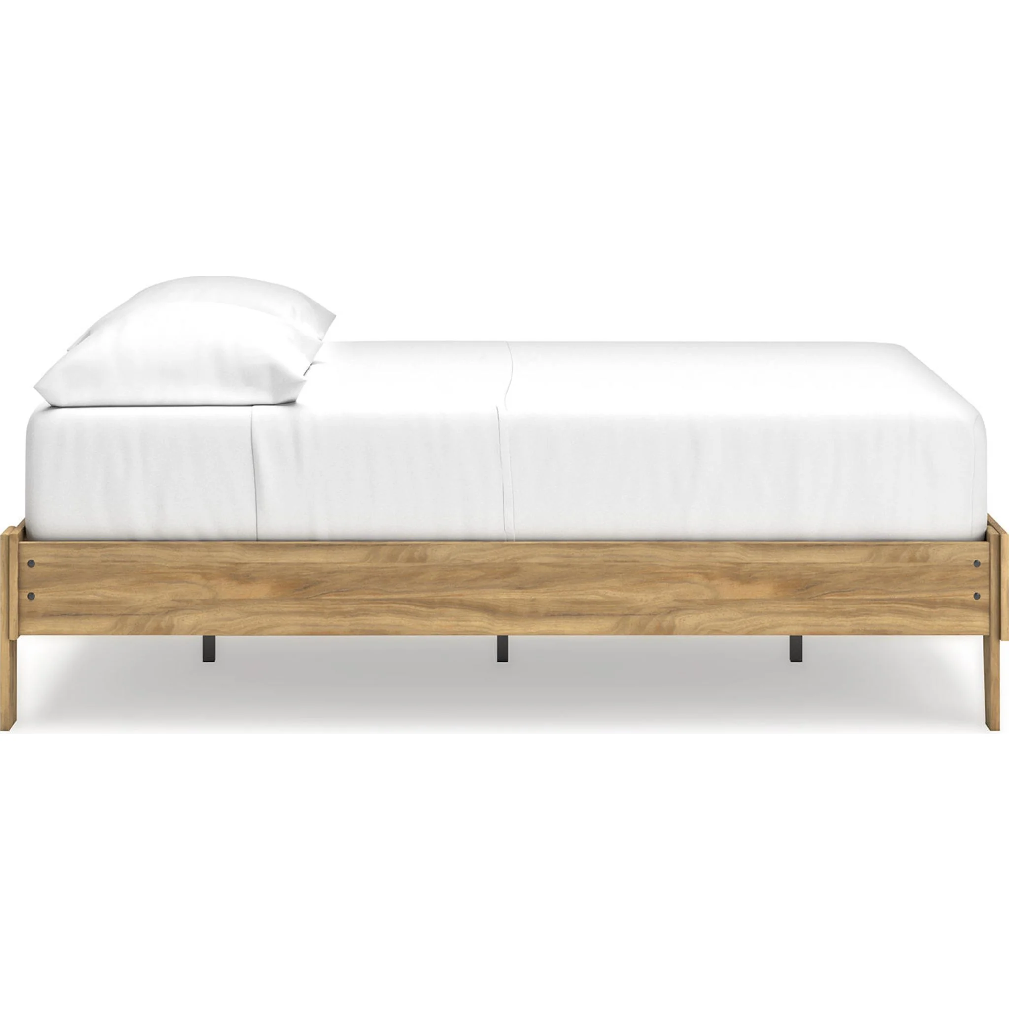 Bermacy Full Platform Bed - Light Brown - Image 6