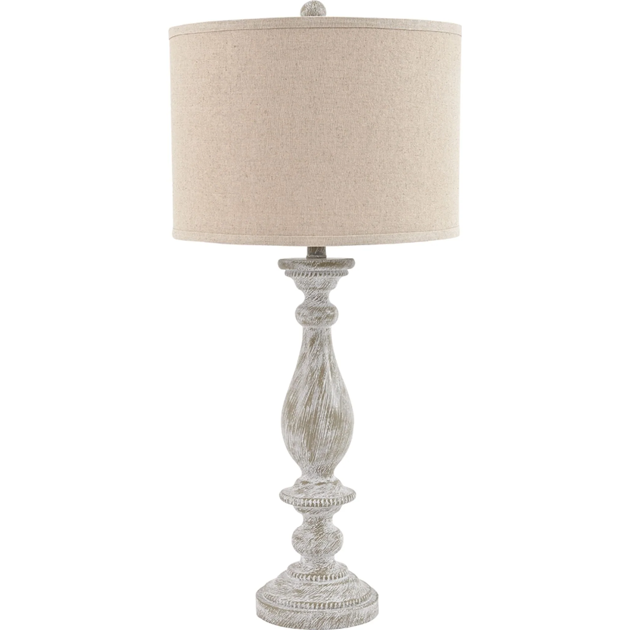 Bernadate Table Lamp Pair - Whitewash 33.00" - Image 4
