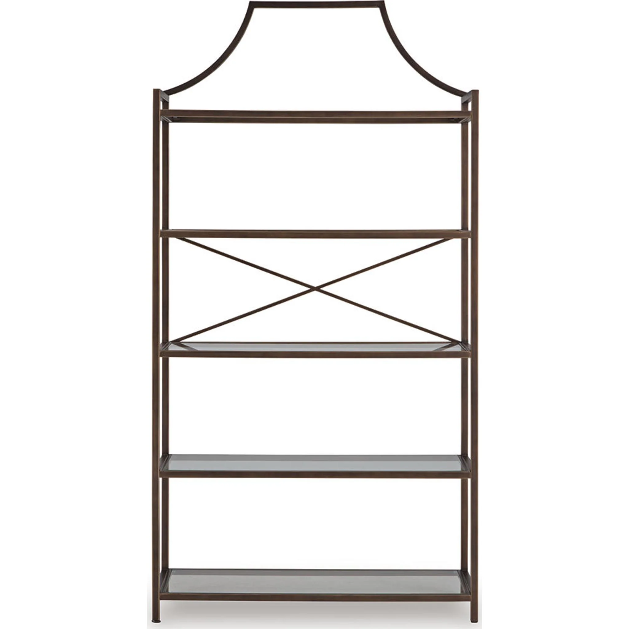 Bernonly Bookcase - Antique Bronze Finish - Image 3