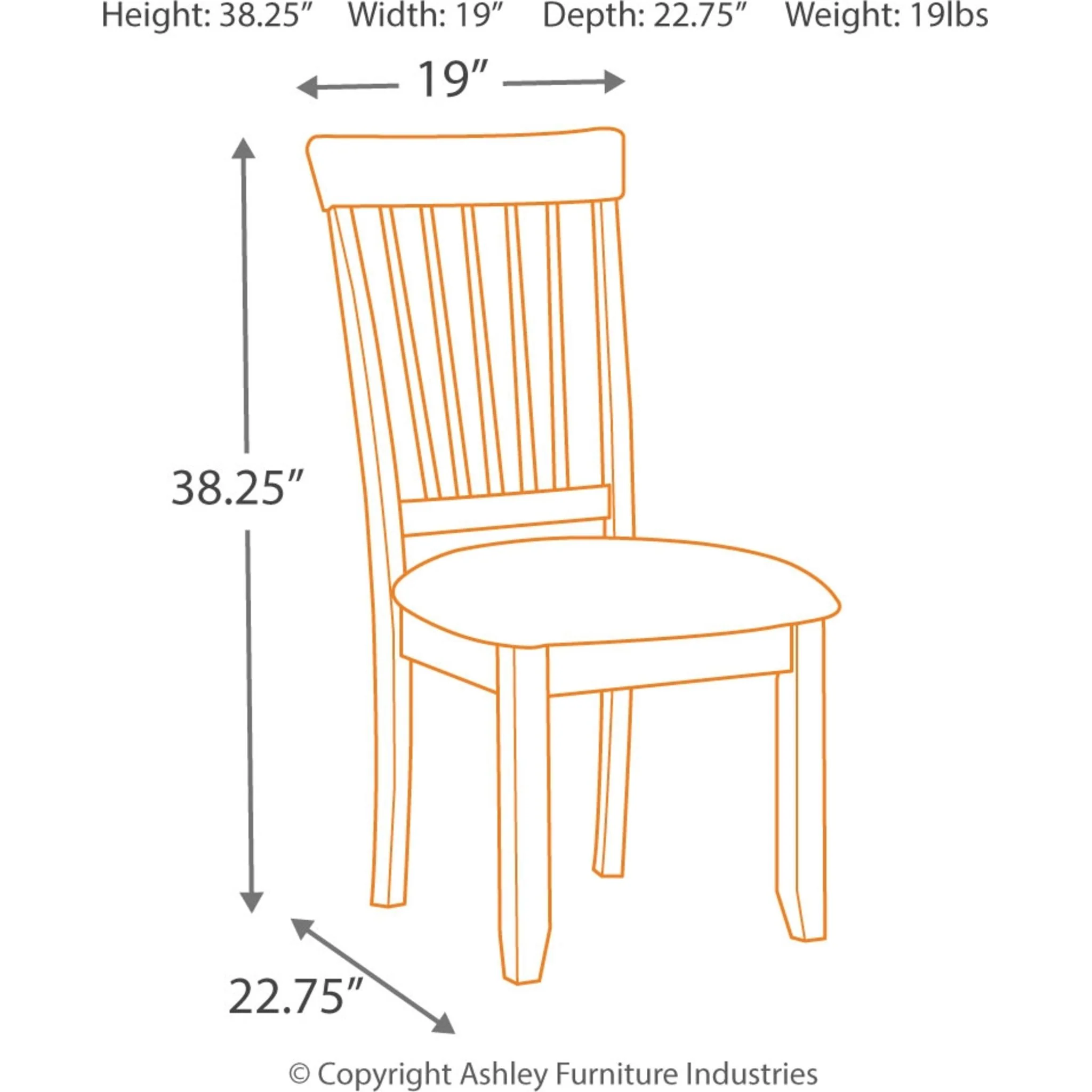 Berringer Side Chair - Rustic Brown - (D199-01) - Image 5