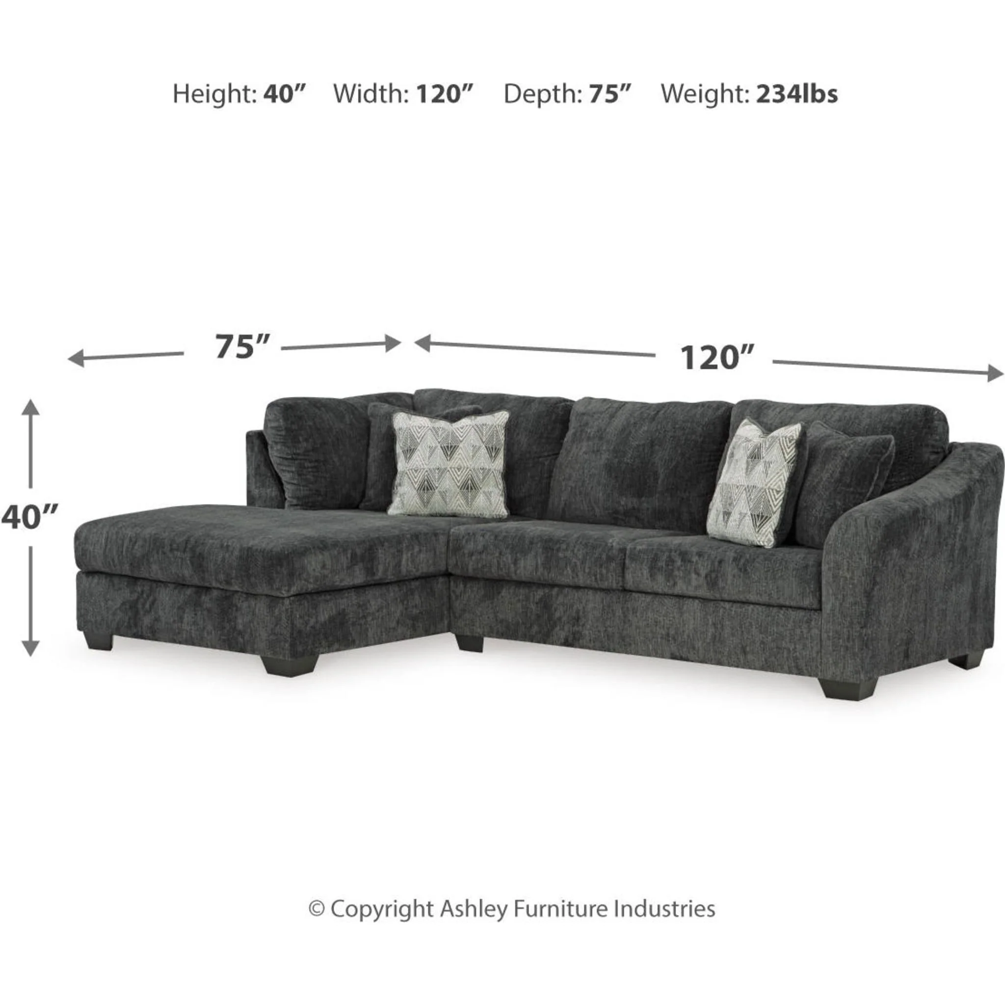 Biddeford 2 Piece Sectional with Chaise - Image 12