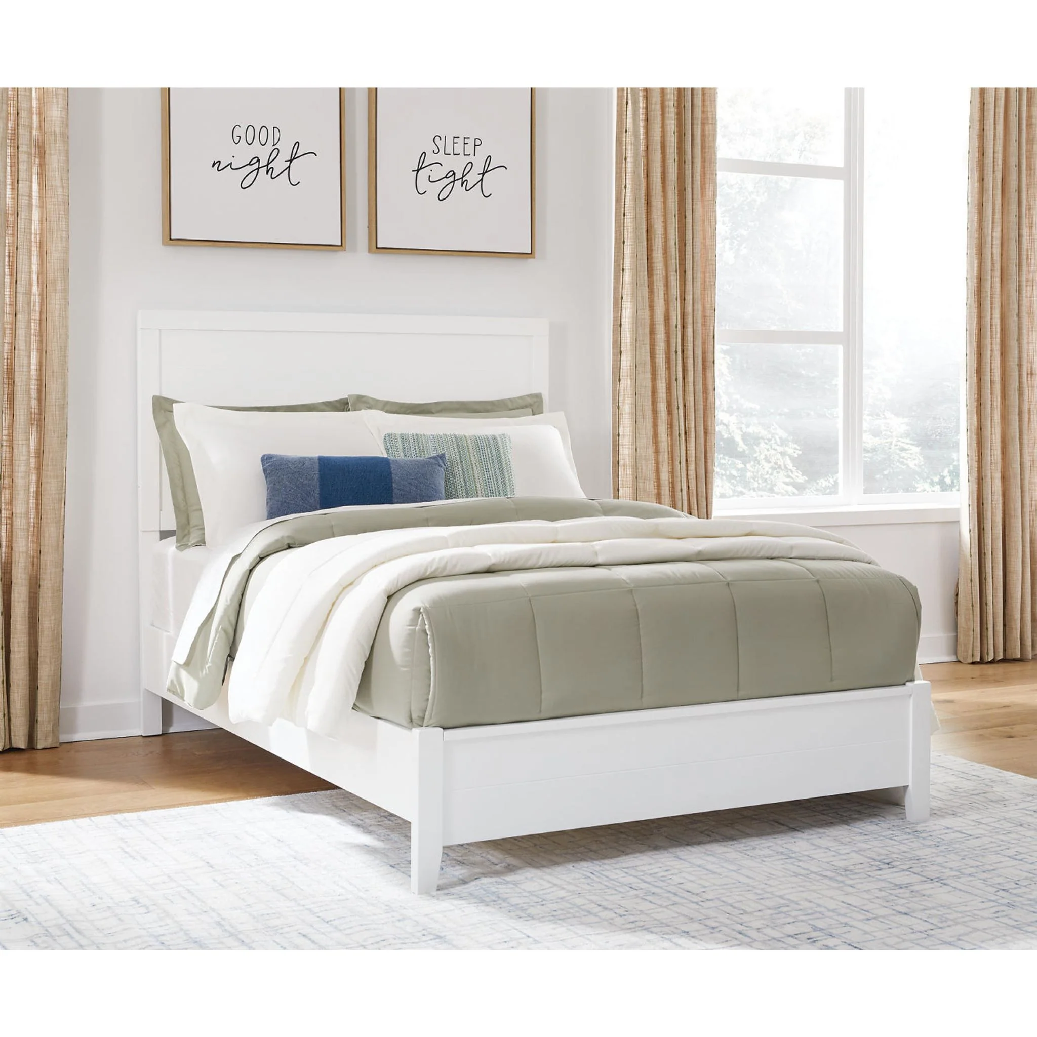 Binterglen 6 Piece Full Panel Bedroom - White - Image 29