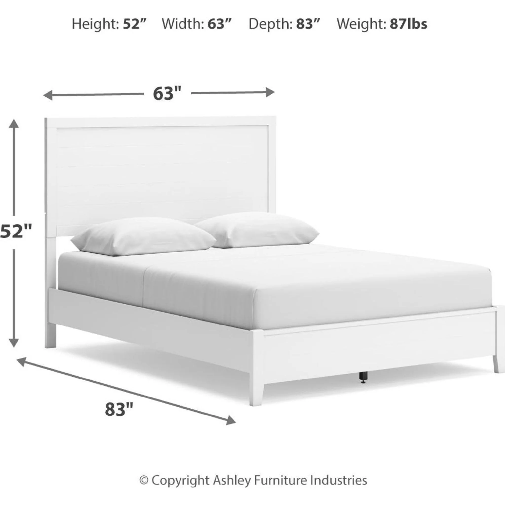 Binterglen 6 Piece Queen Panel Bedroom - White - Image 12