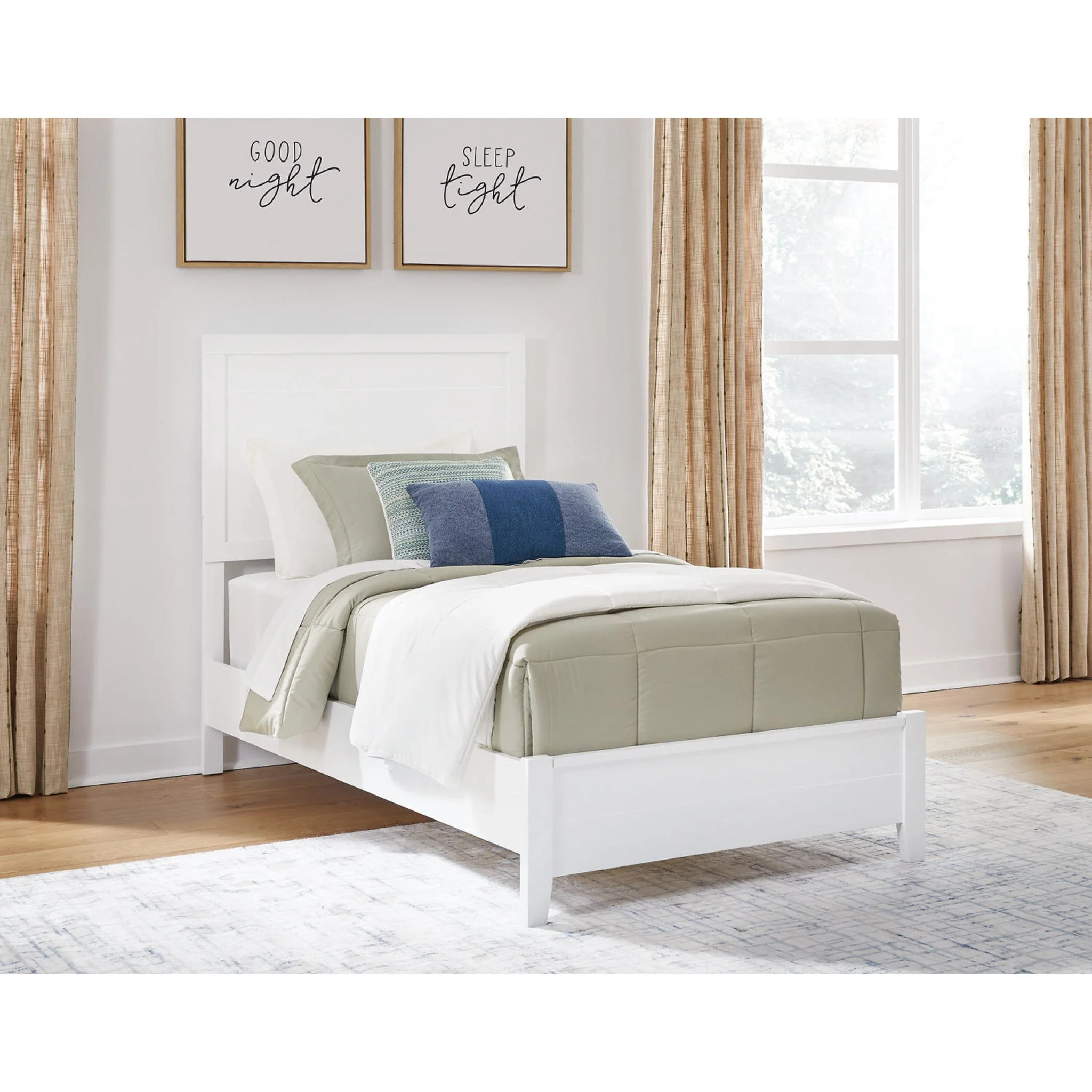Binterglen 6 Piece Twin Panel Bedroom - White - Image 29