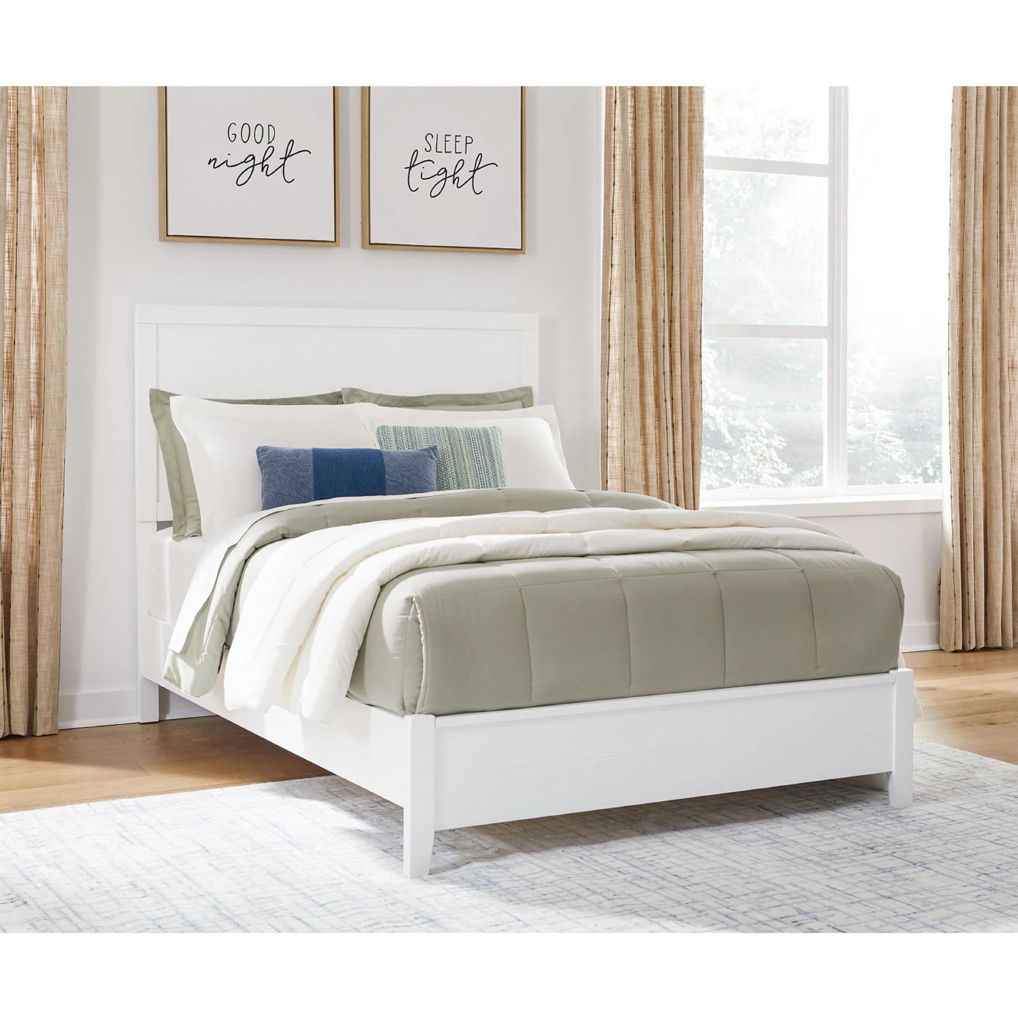 Binterglen Full Panel Bed - White - Image 2