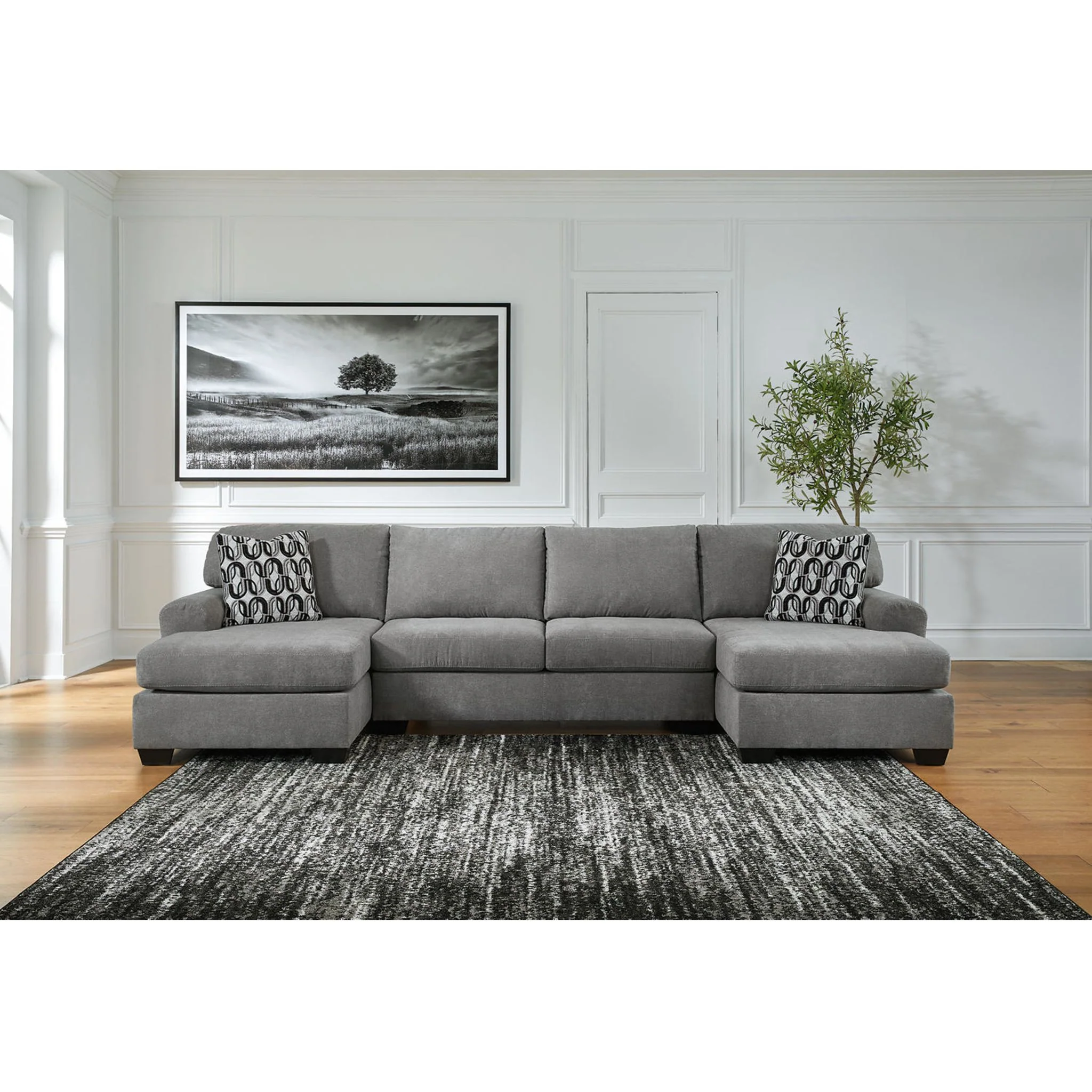 Birkdale Court 3 Piece Sectional - Gray - Image 2
