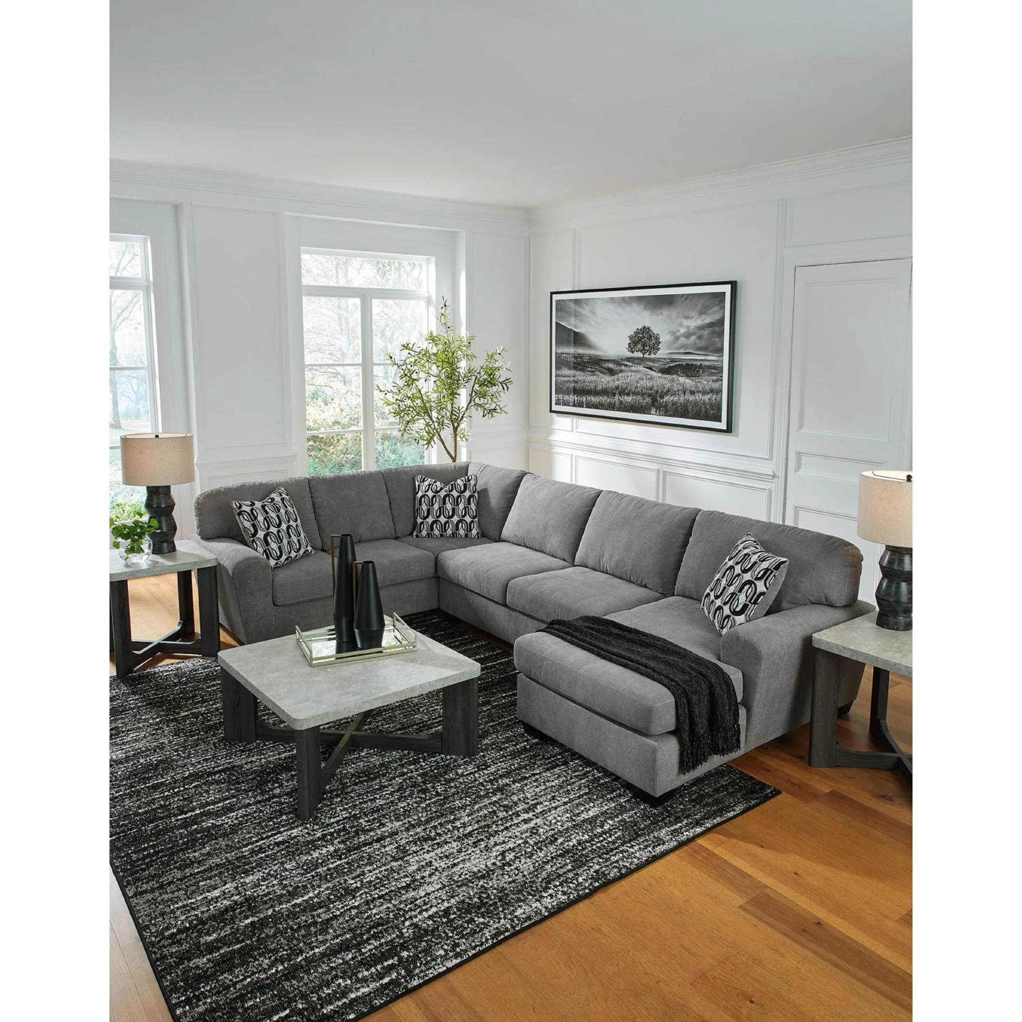 Birkdale Court 3 Piece Sectional with Chaise - Image 4