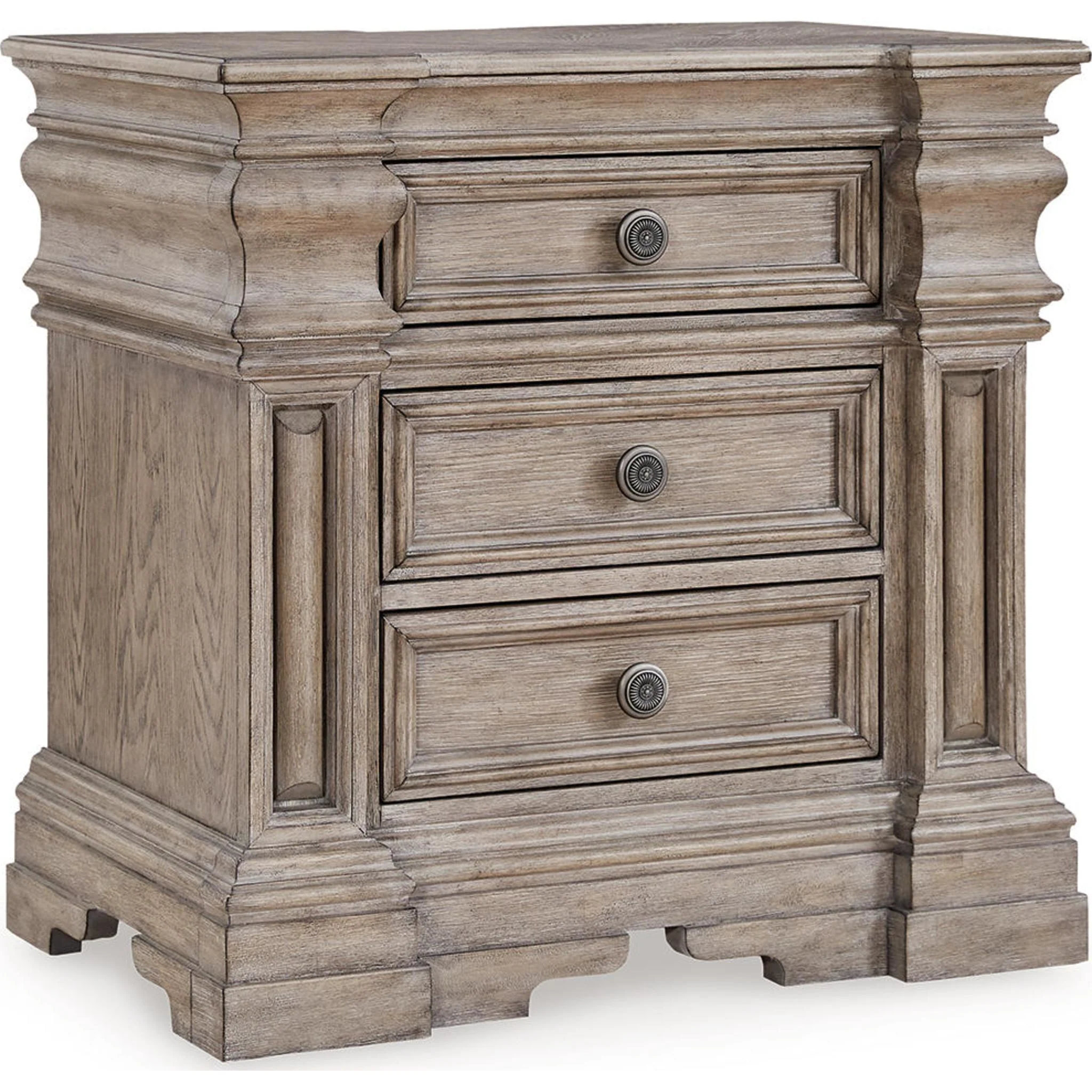 Blairhurst 6 Piece King Panel Bedroom - Light Grayish Brown - Image 12
