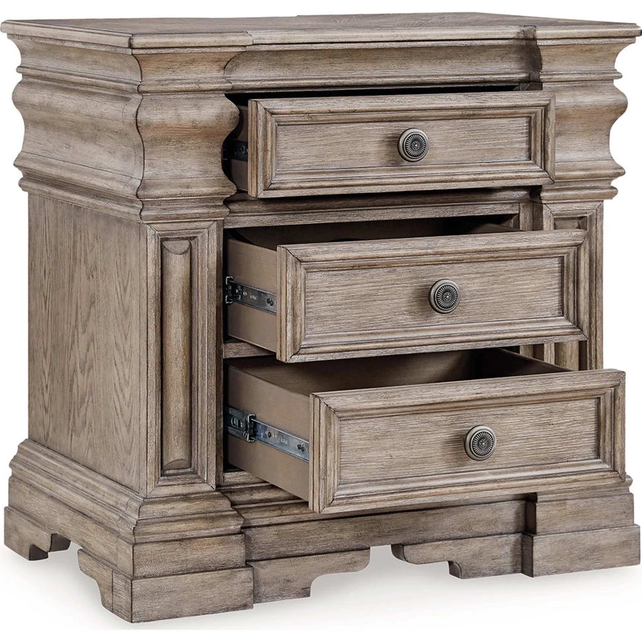 Blairhurst 6 Piece King Panel Bedroom - Light Grayish Brown - Image 13
