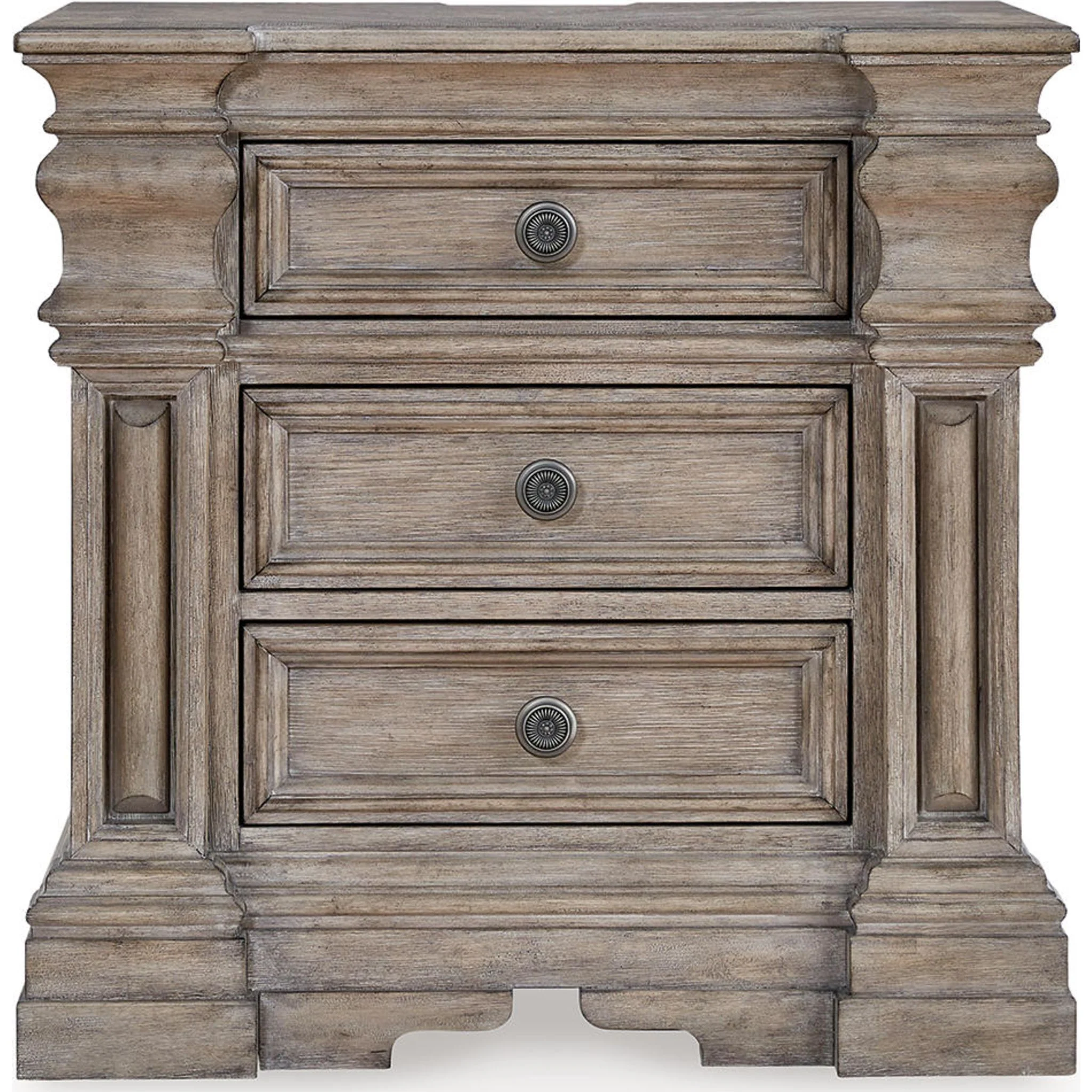 Blairhurst 6 Piece King Panel Bedroom - Light Grayish Brown - Image 14