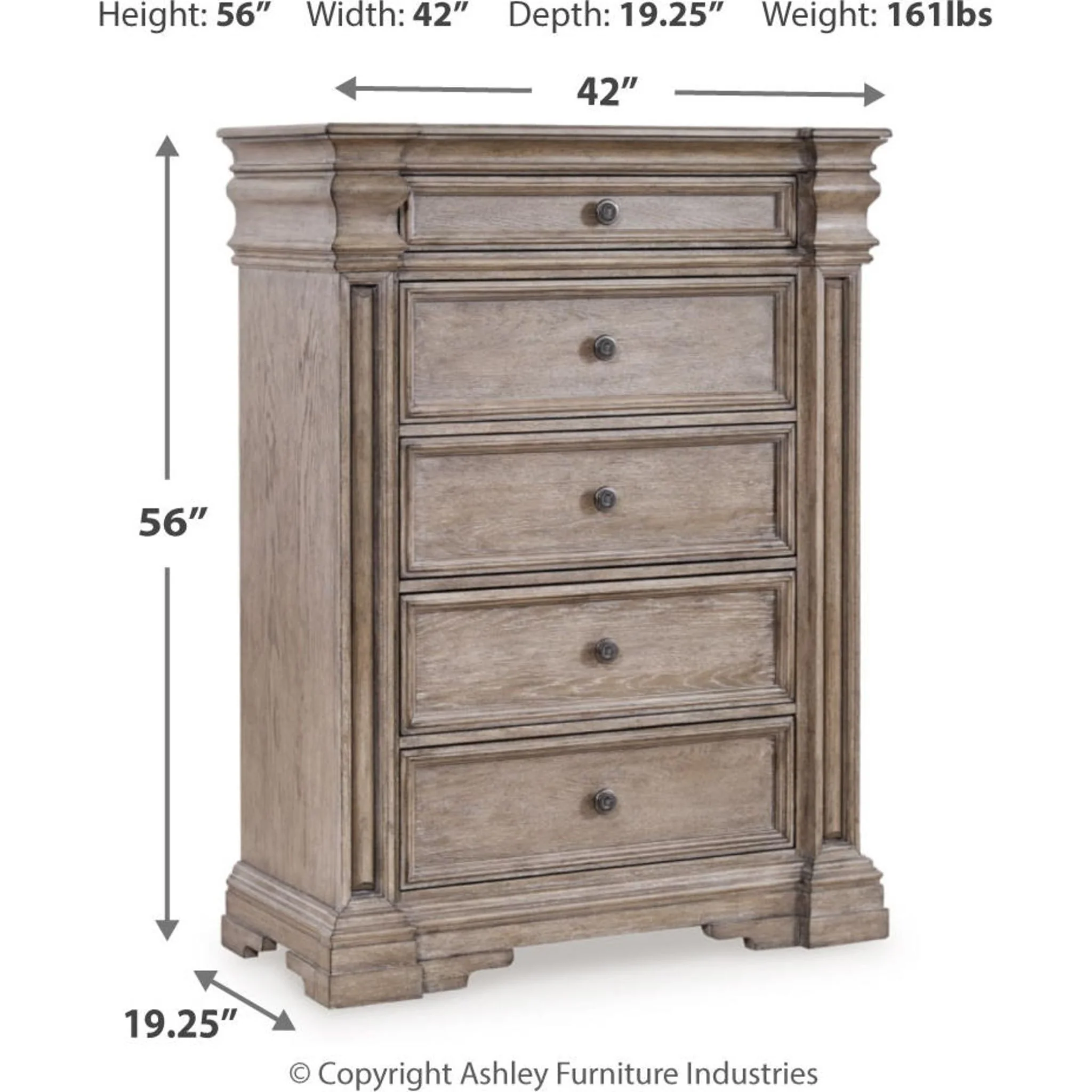 Blairhurst Chest - Light Grayish Brown - Image 5