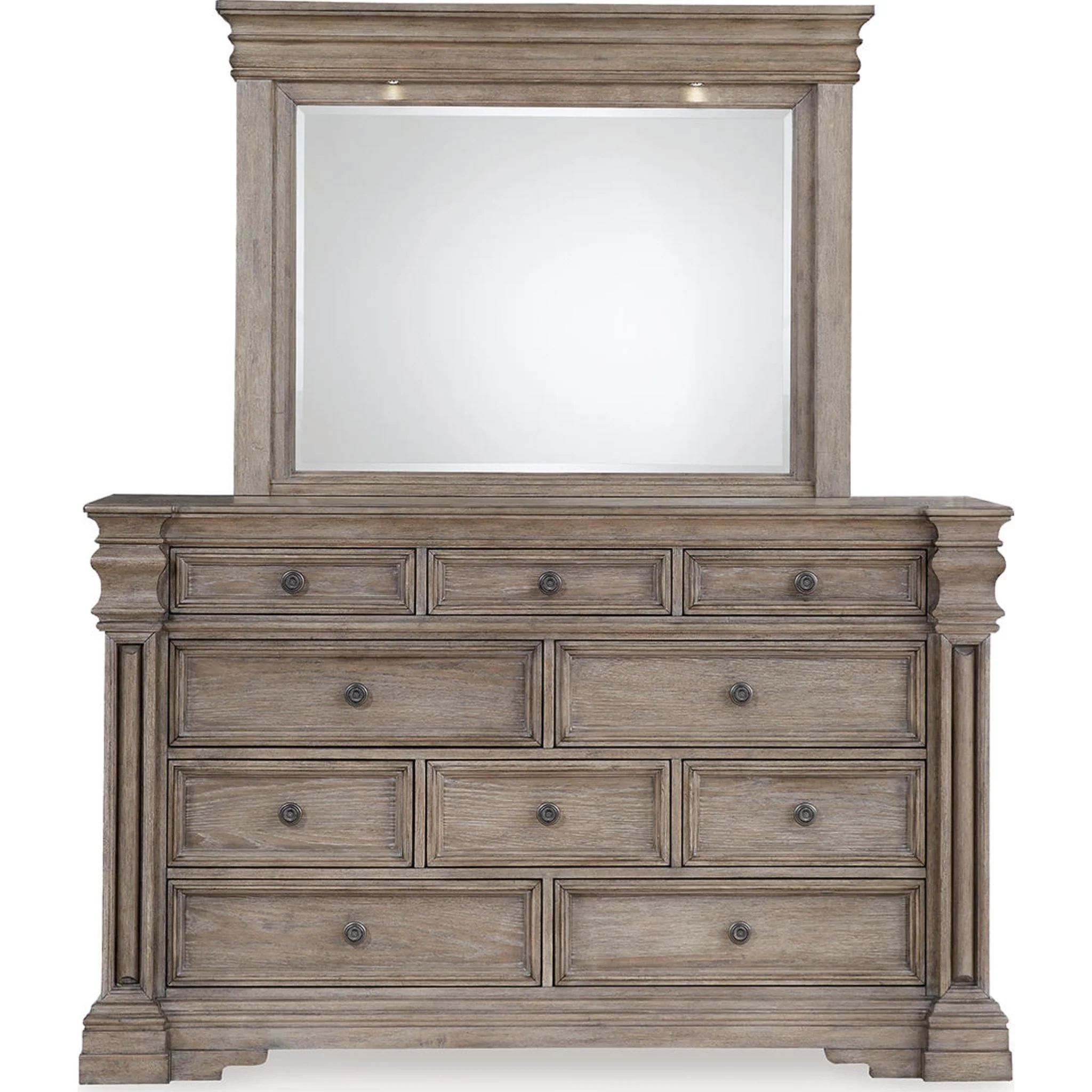 Blairhurst Dresser and Mirror - Light Grayish Brown - Image 32