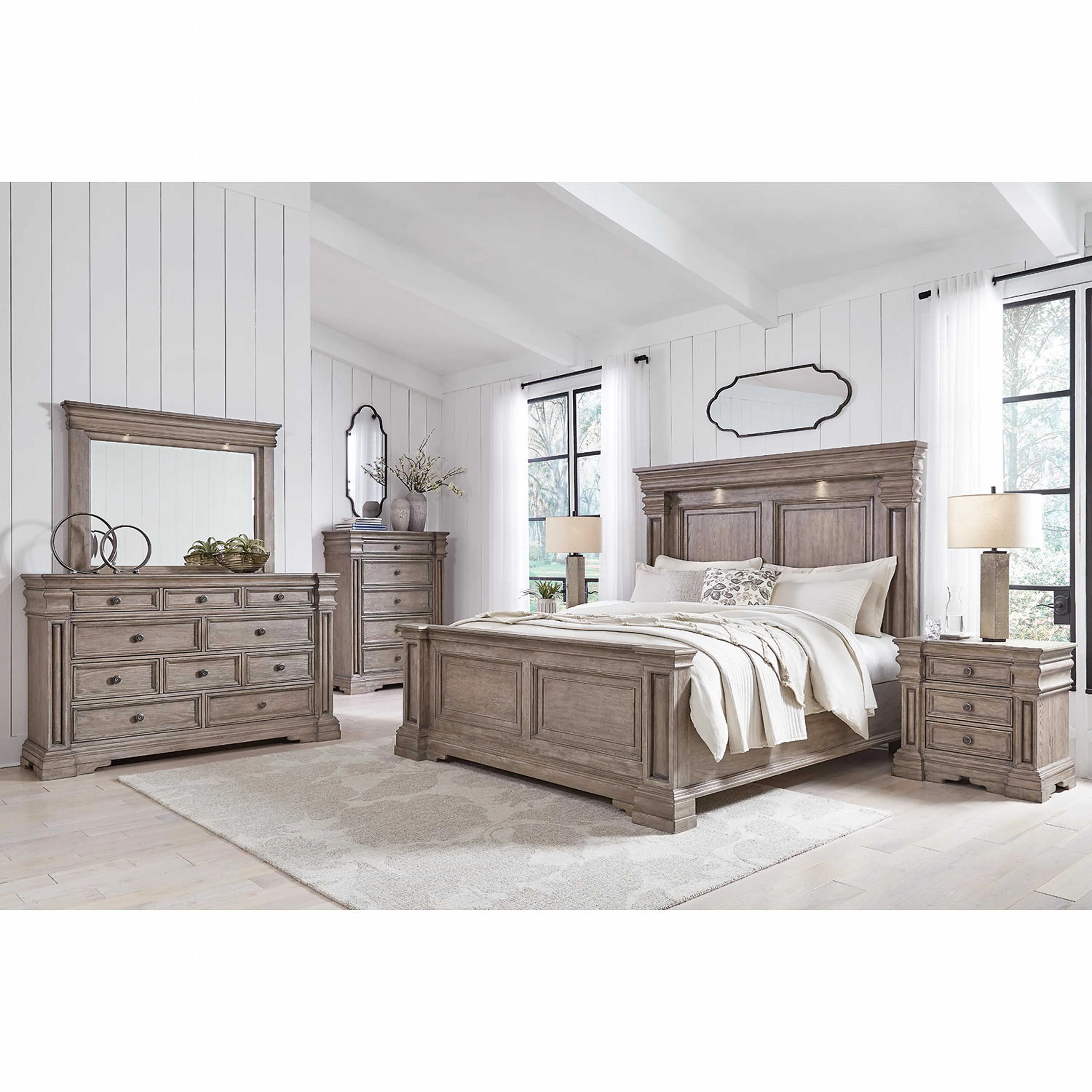 Blairhurst Dresser and Mirror - Light Grayish Brown - Image 47