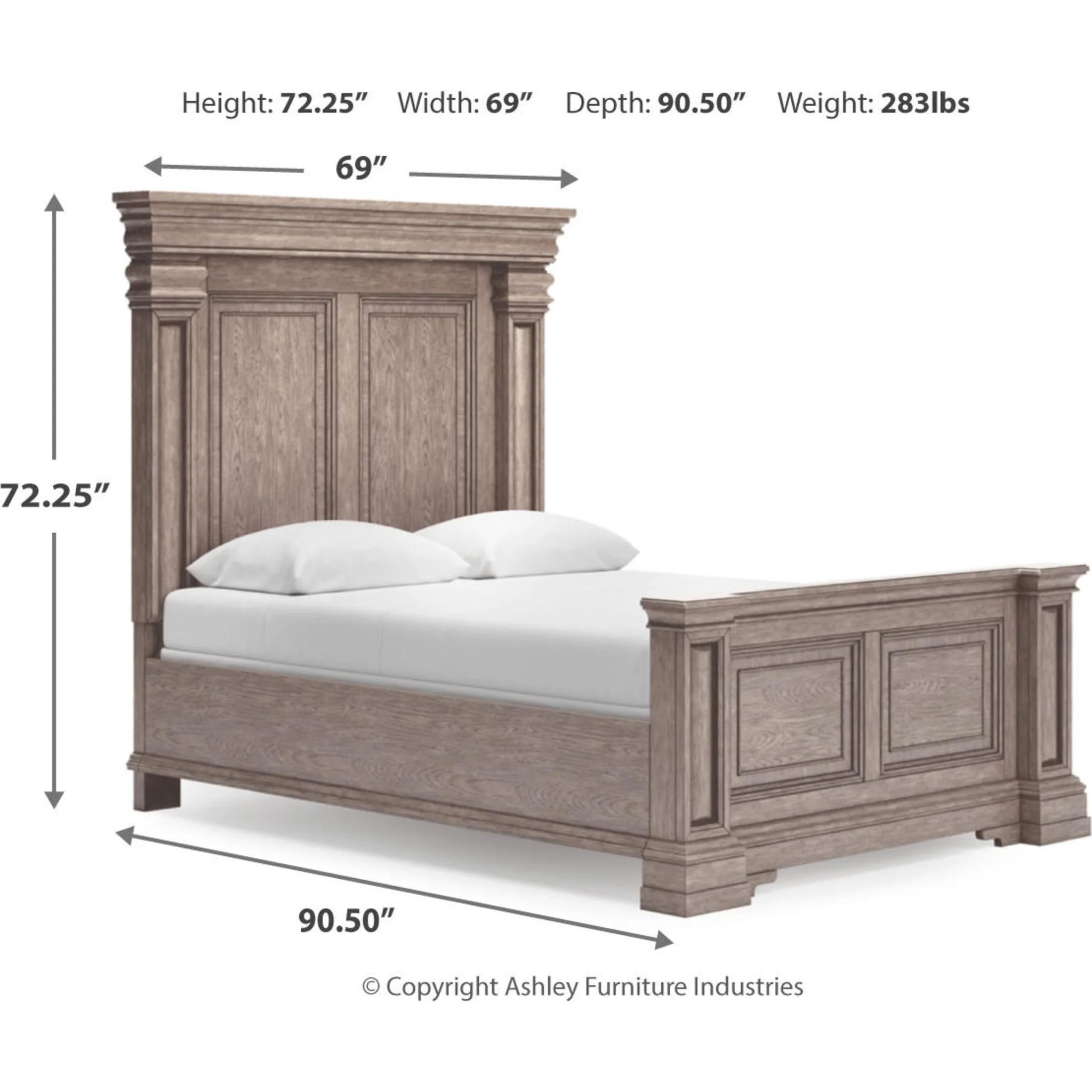 Blairhurst Queen Panel Bed - Light Grayish Brown - Image 11