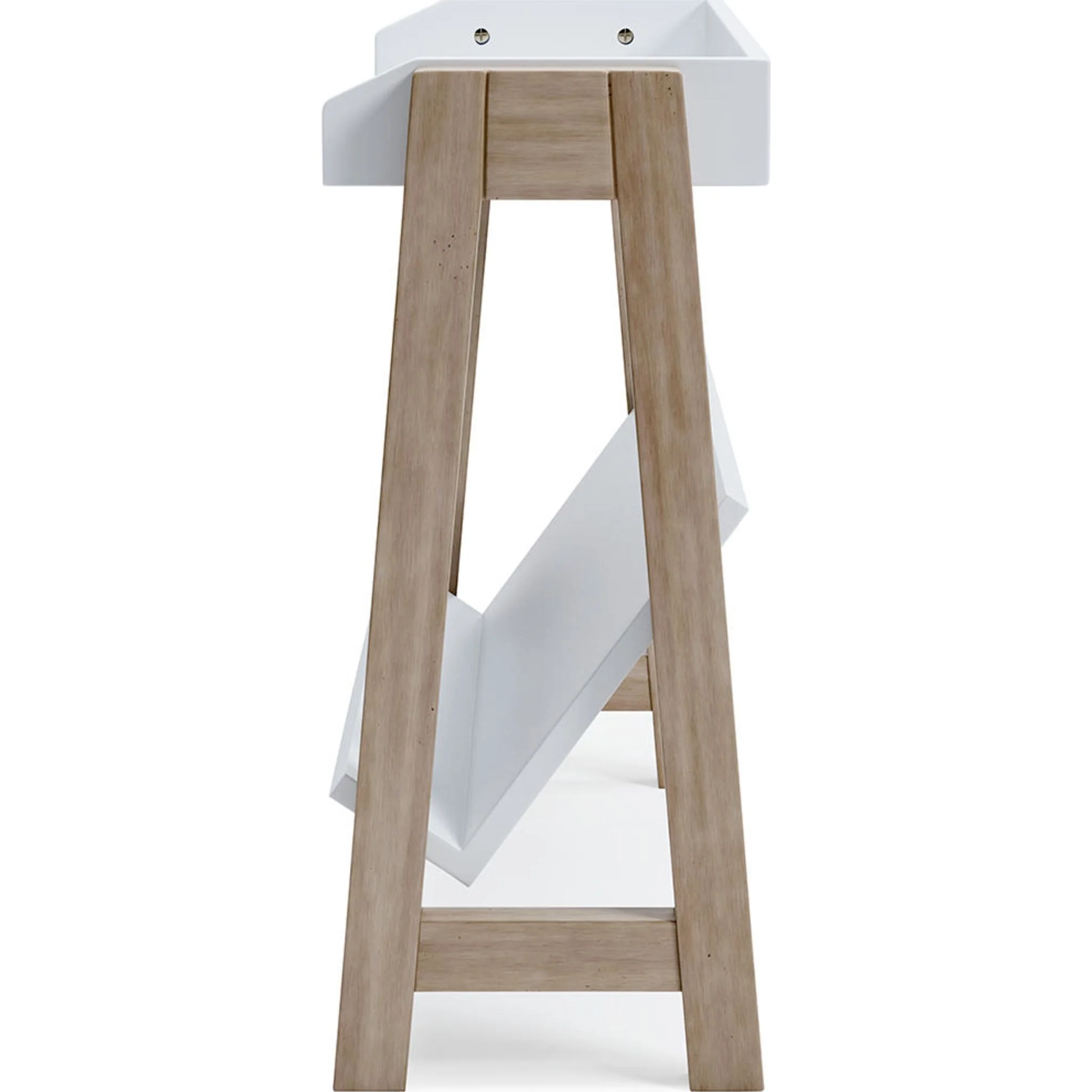 Blariden Bookcase - White/Tan - Image 7