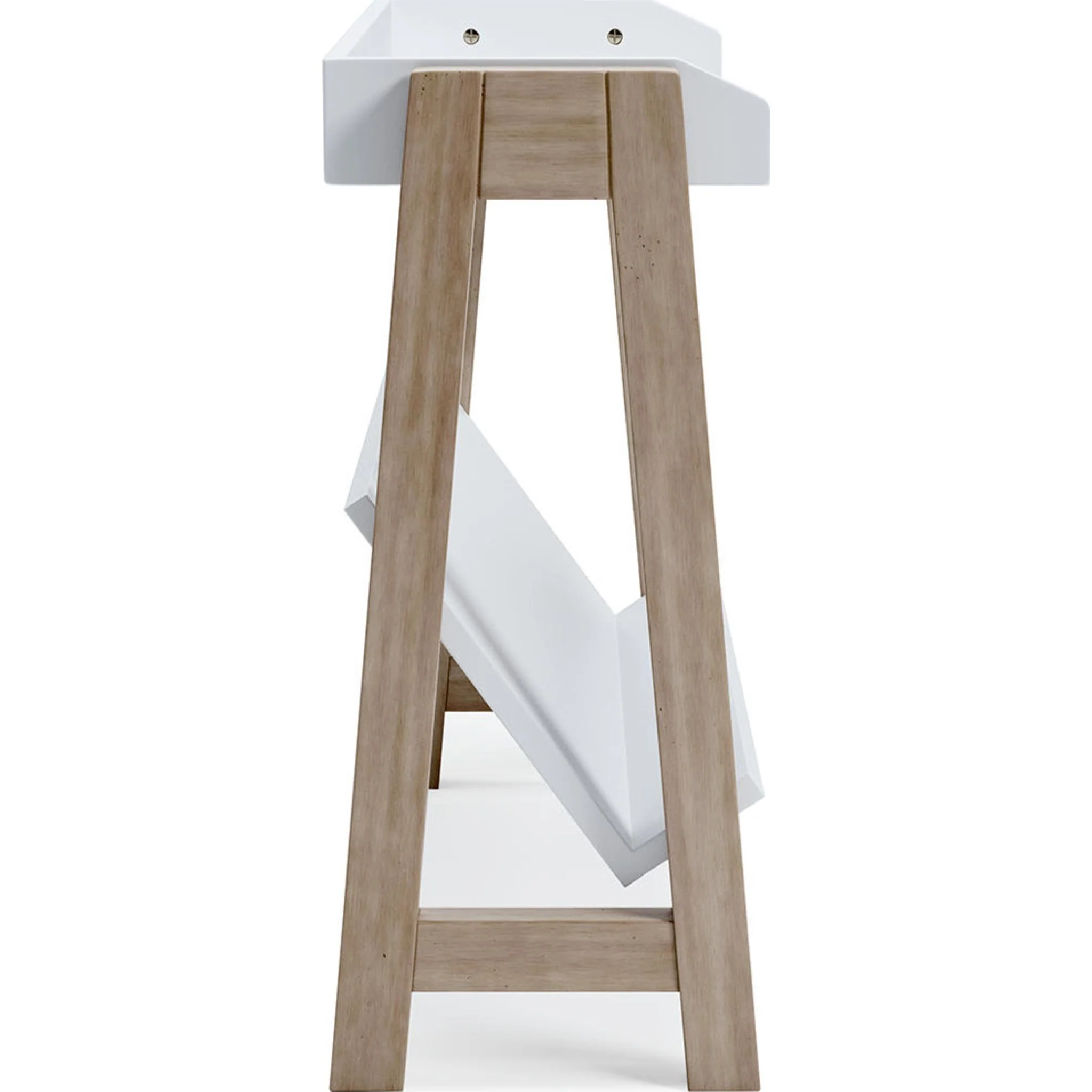 Blariden Bookcase - White/Tan - Image 8