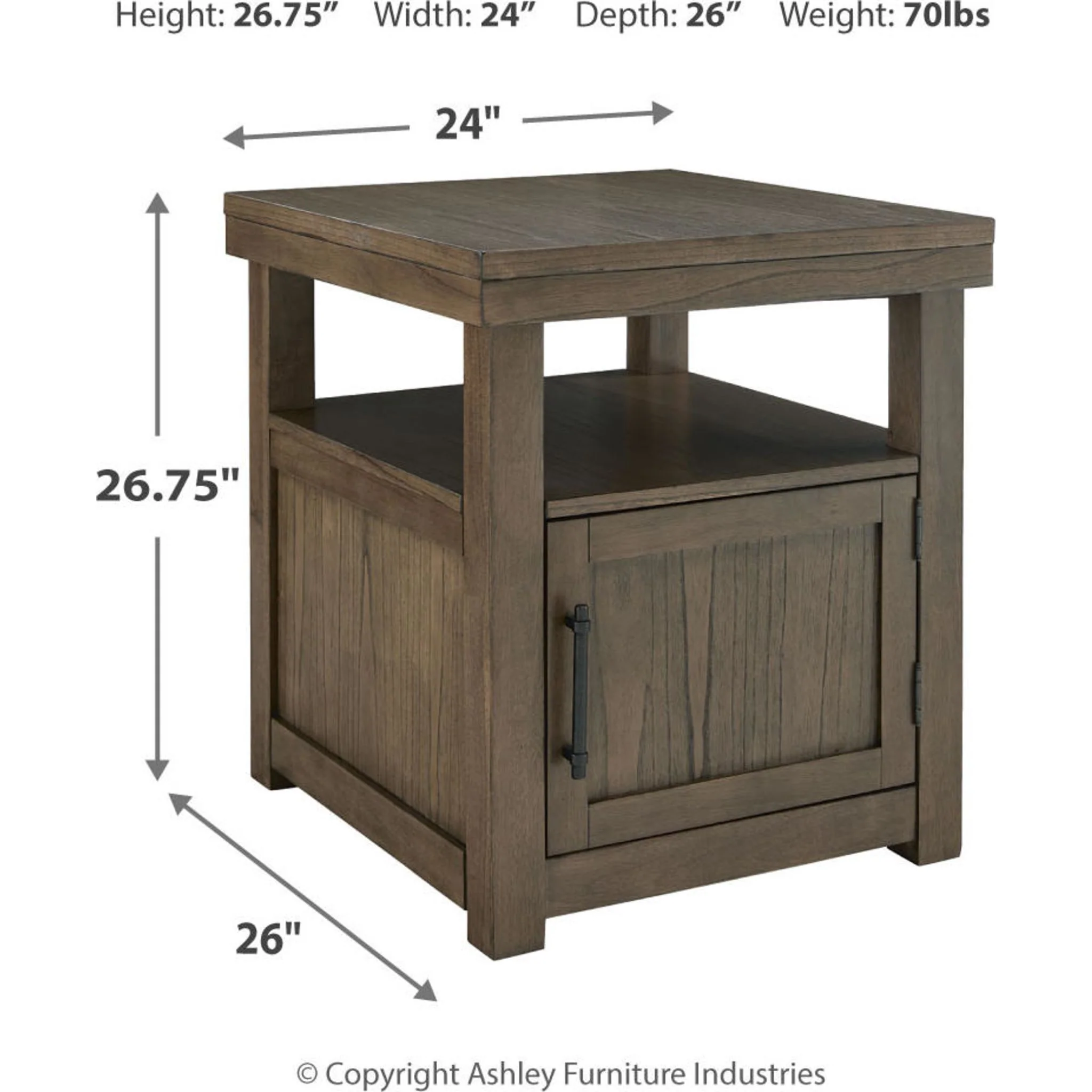 Boardernest End Table - Brown - Image 8