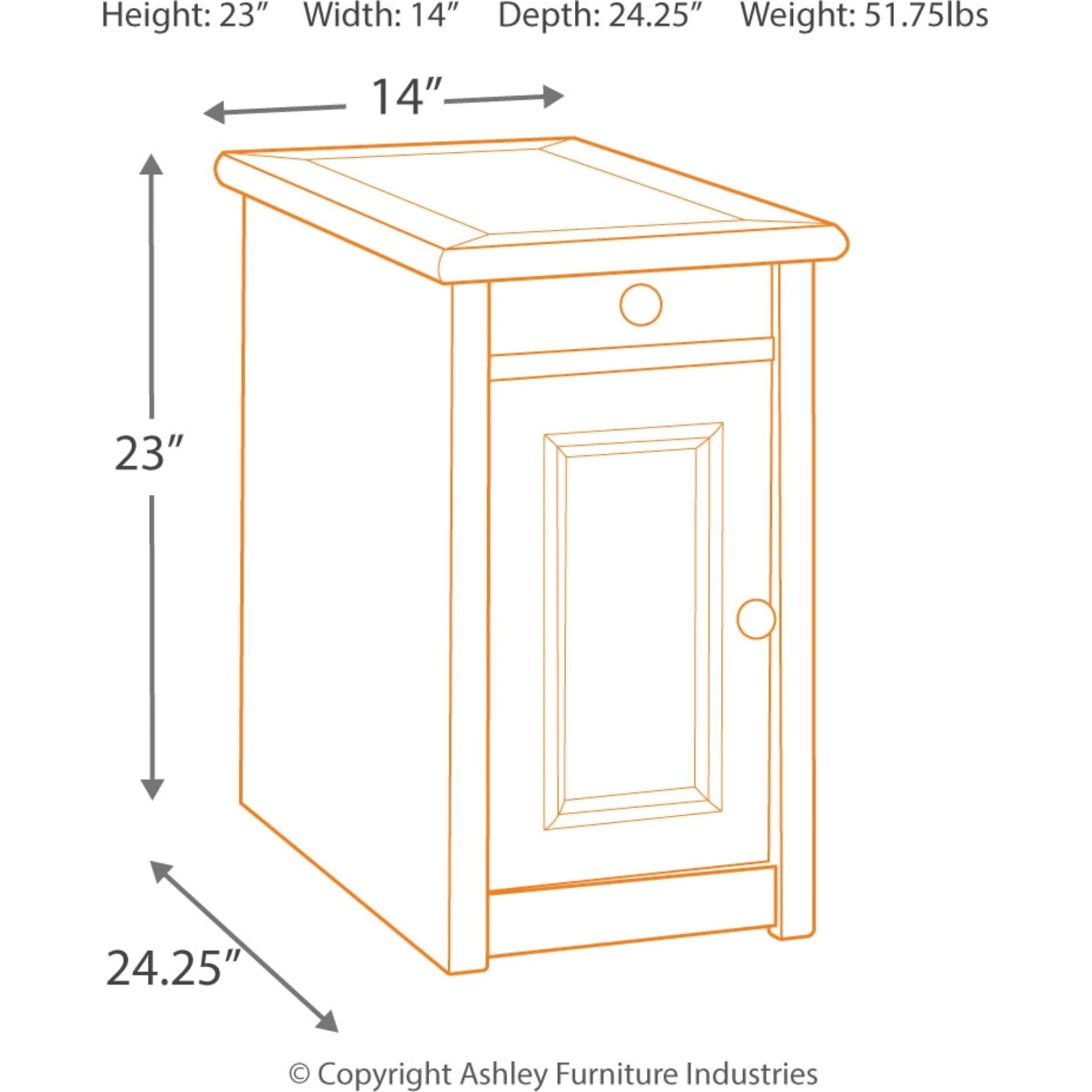 Bolanburg Chairside End Table - Two-tone - Image 4