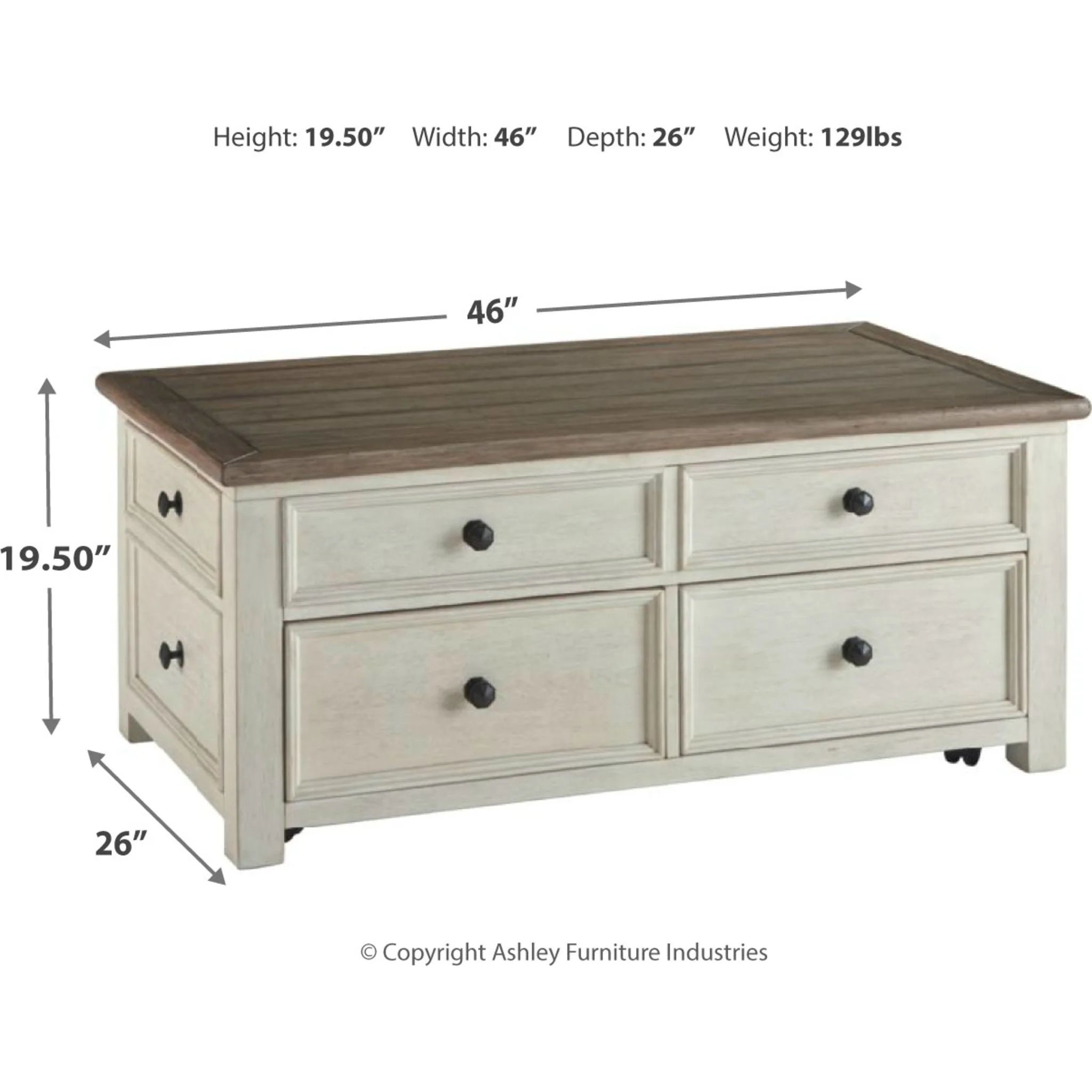 Bolanburg Coffee Table - Two-tone - Image 23