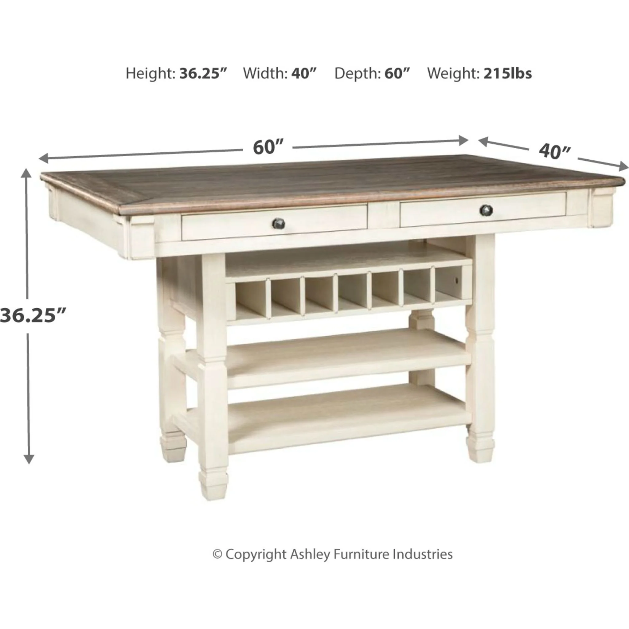 Bolanburg Counter Height Table - Two-tone - (D647-32) - Image 4