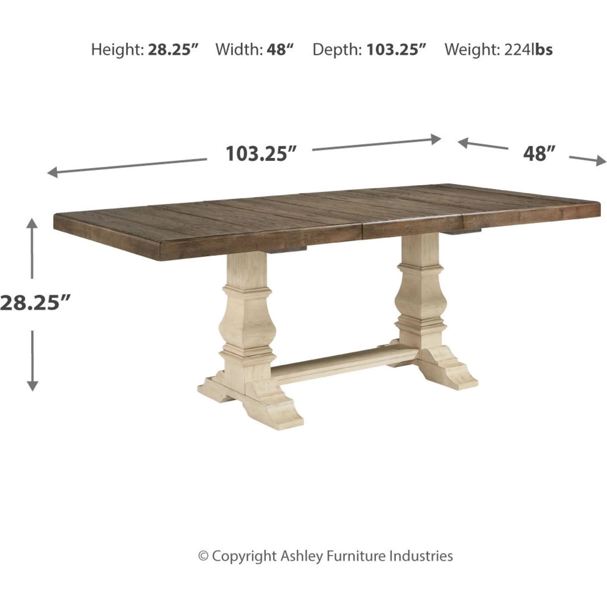 Bolanburg Dining Extension Table - Two-tone - (D647D17) - Image 10