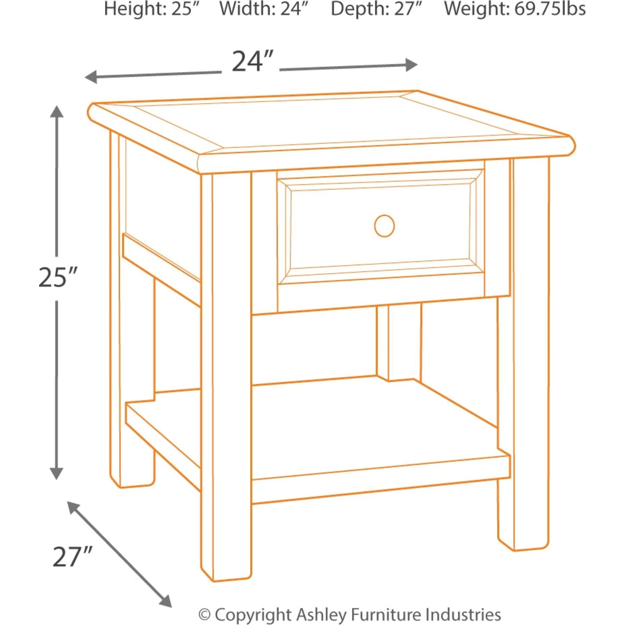 Bolanburg End Table - Two-tone - Image 10