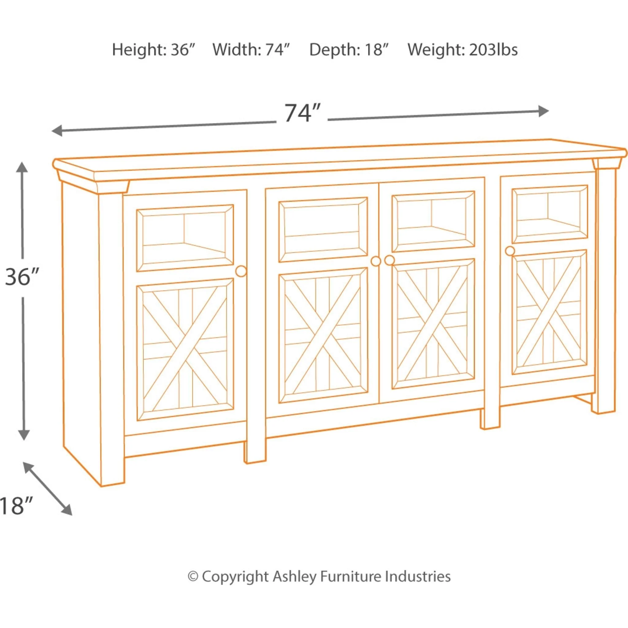 Bolanburg TV Stand - White/Weathered Gray - Image 12