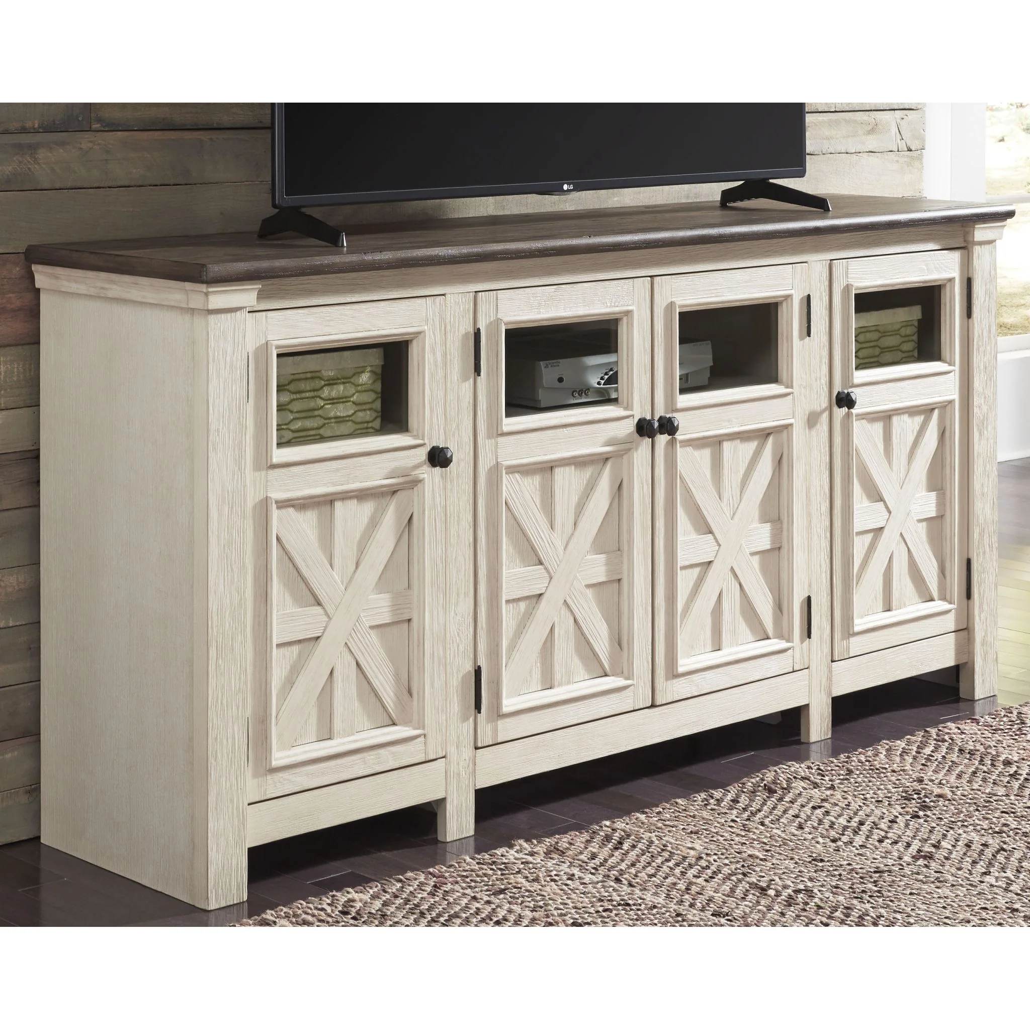 Bolanburg TV Stand - White/Weathered Gray - Image 2