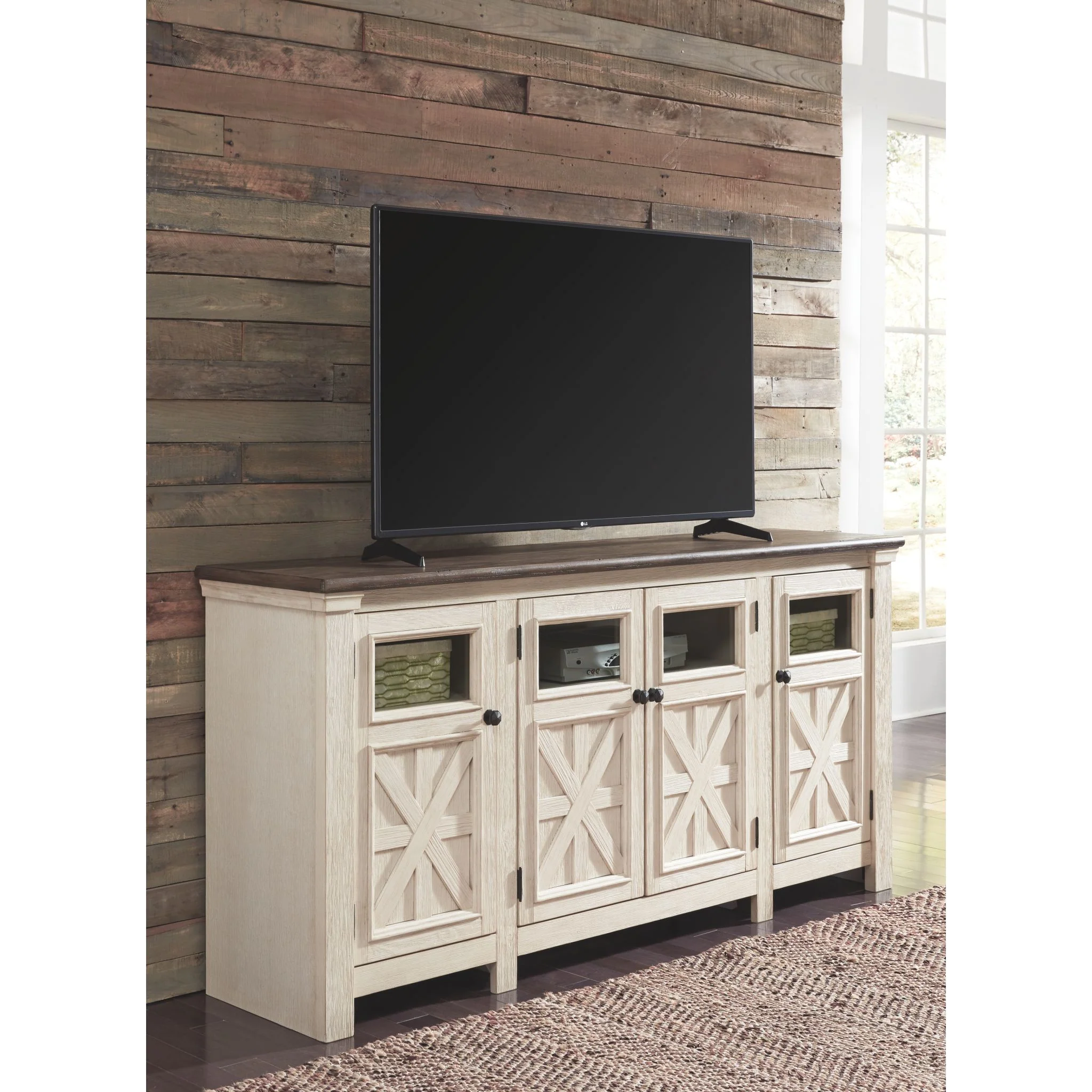 Bolanburg TV Stand - White/Weathered Gray - Image 3