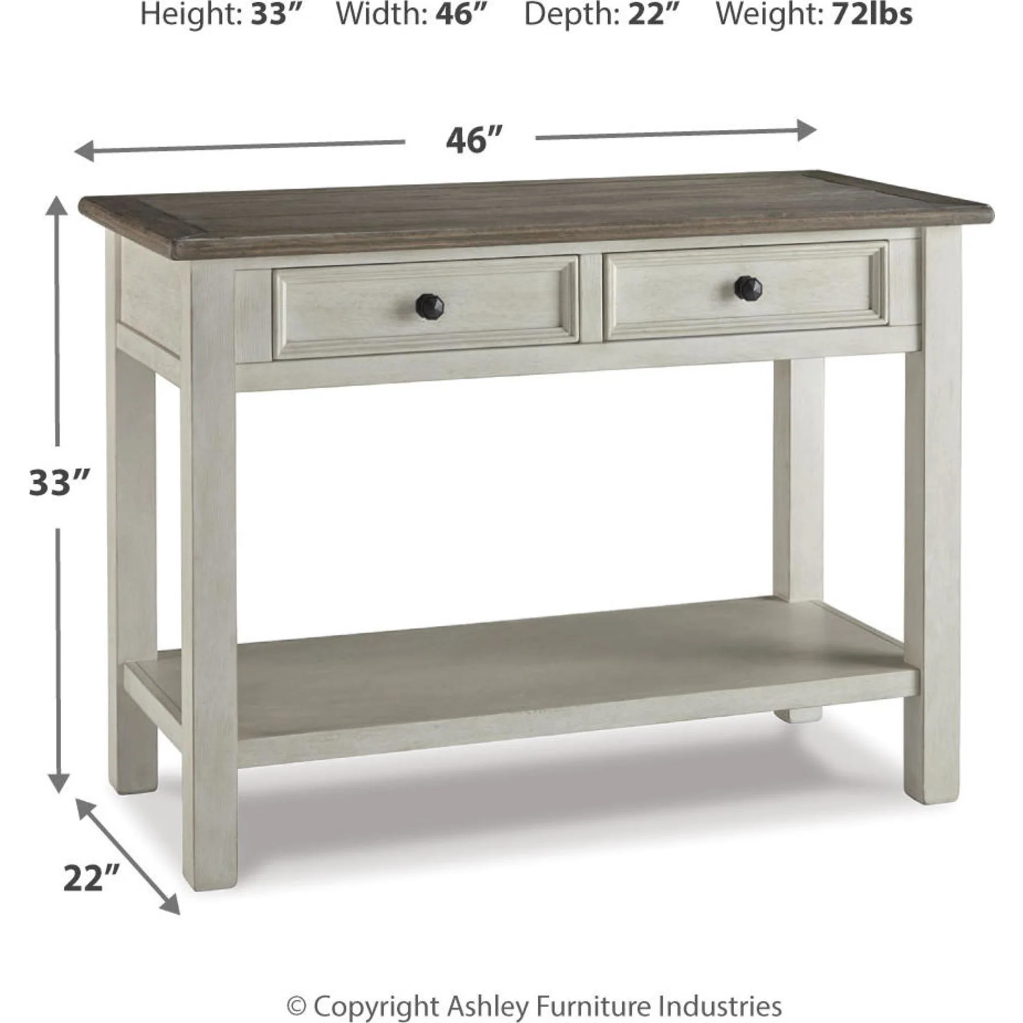 Bolanburg Sofa Table - Two-tone - Image 10