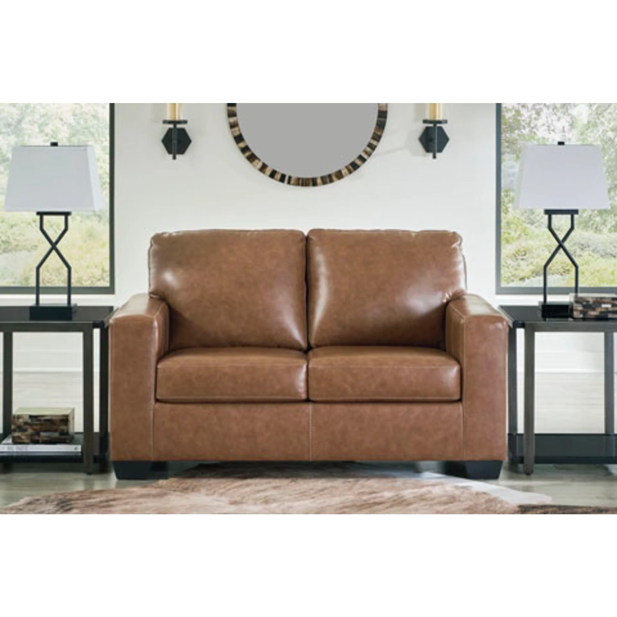 Bolsena Loveseat - Caramel - Image 2