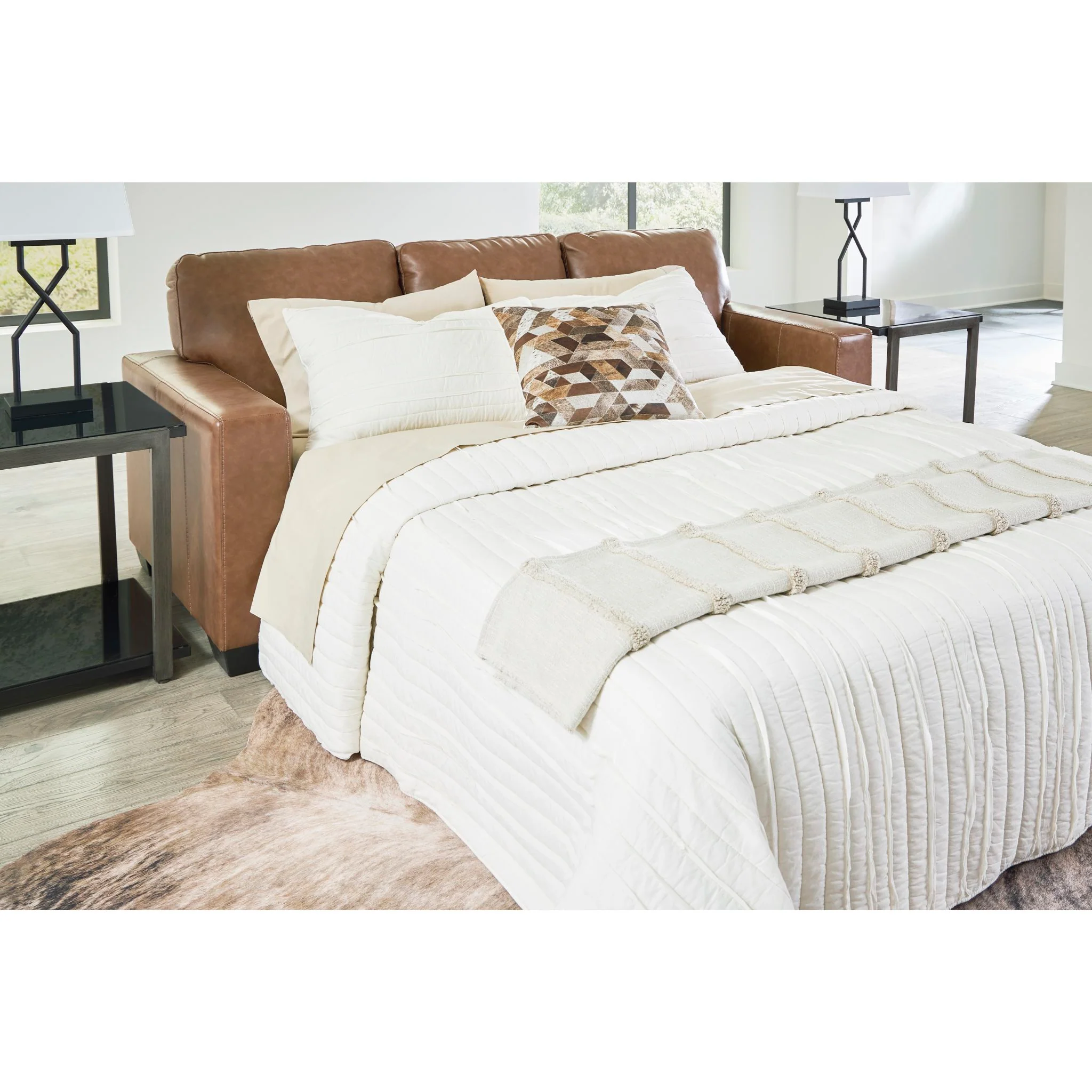 Bolsena Queen Sofa Bed - Caramel - Image 2