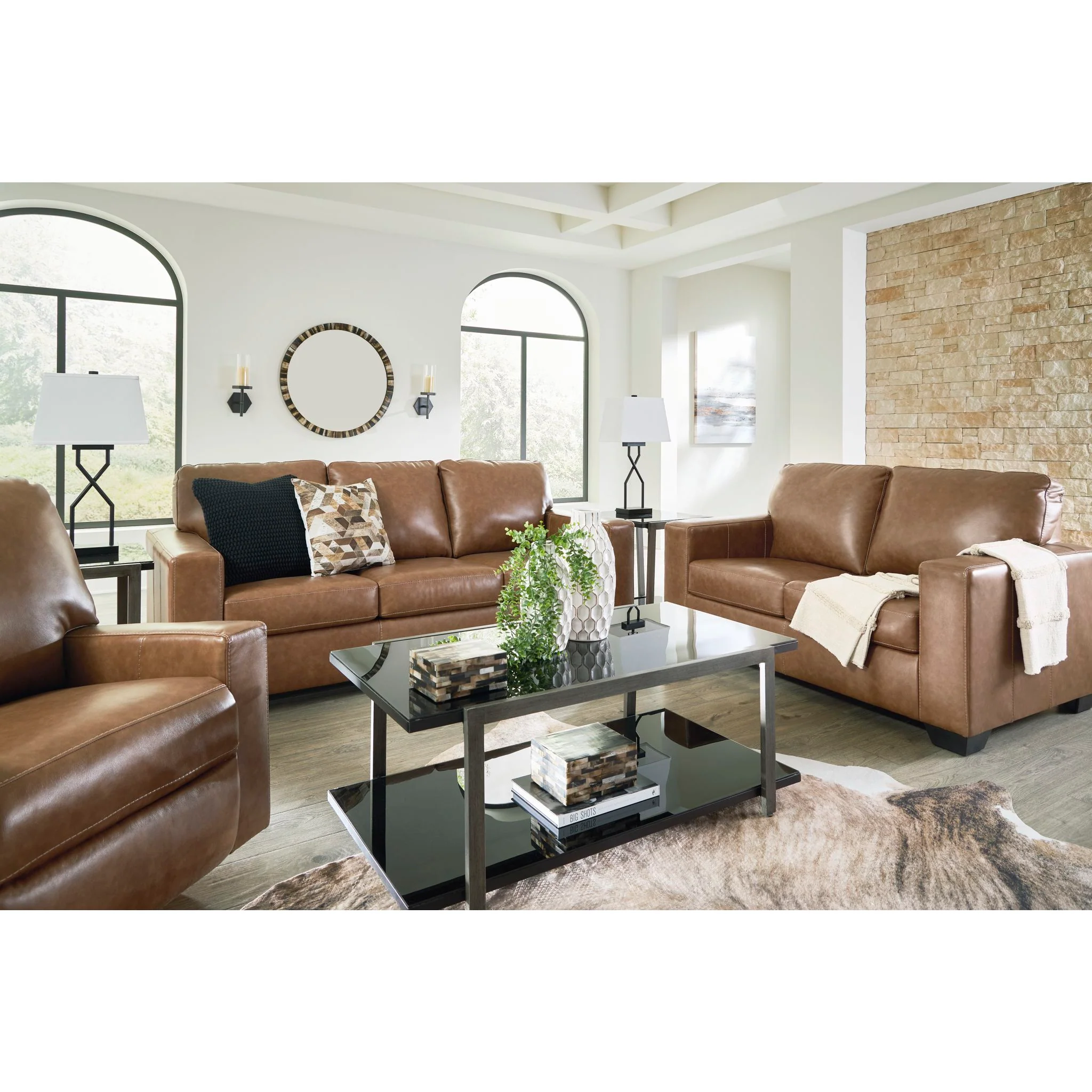 Bolsena Queen Sofa Bed - Caramel - Image 3