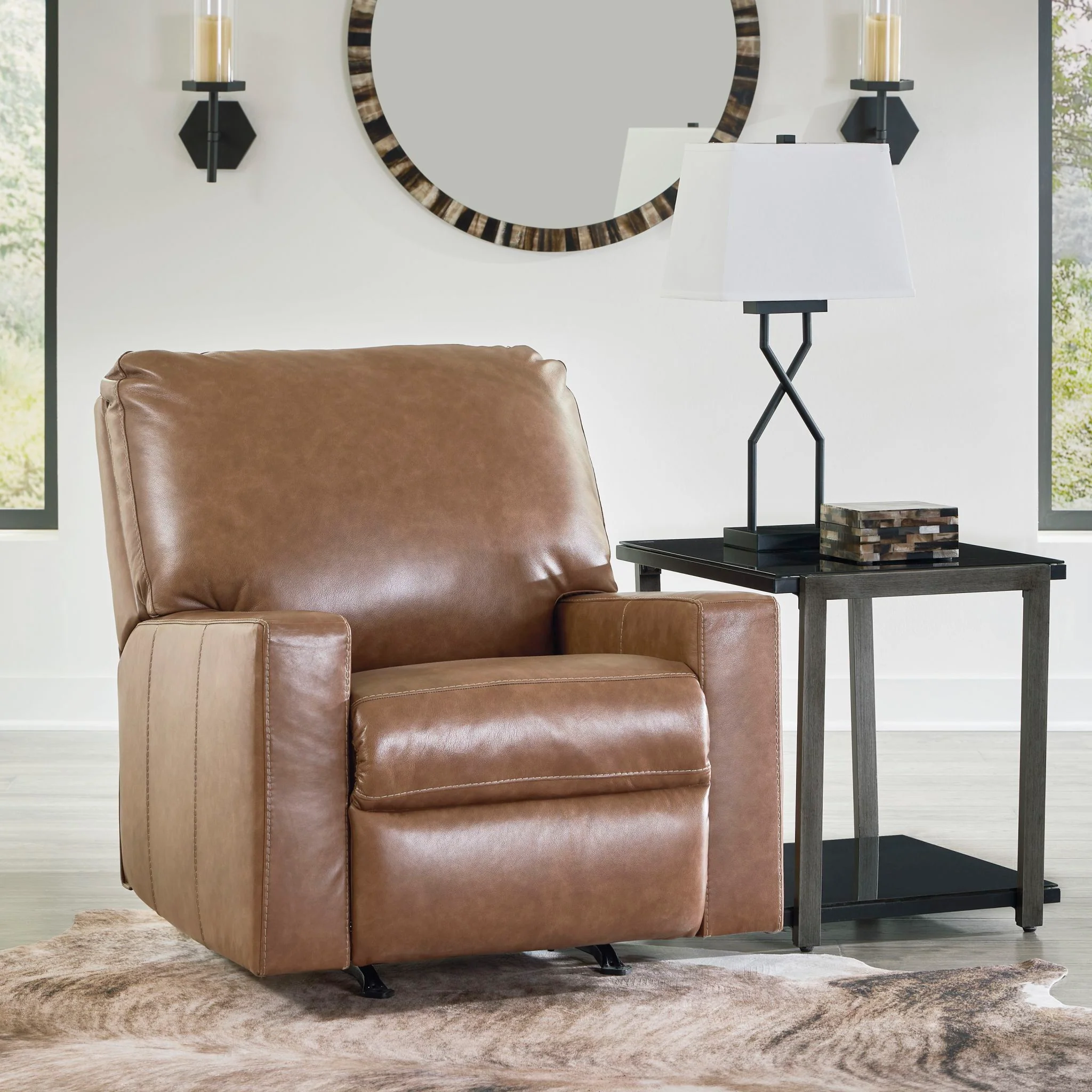 Bolsena Rocker Recliner - Caramel - Image 2