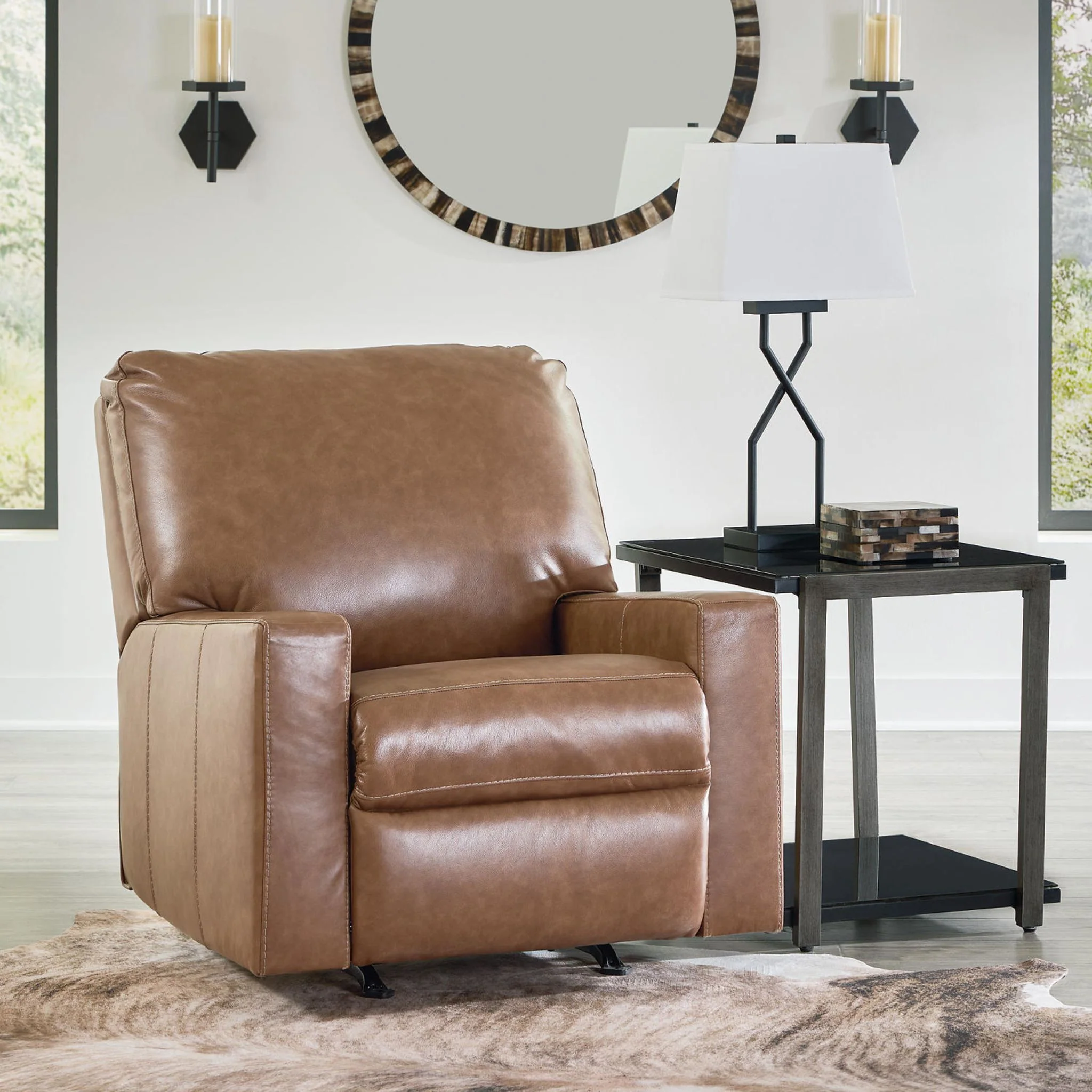 Bolsena Rocker Recliner - Caramel - Image 26