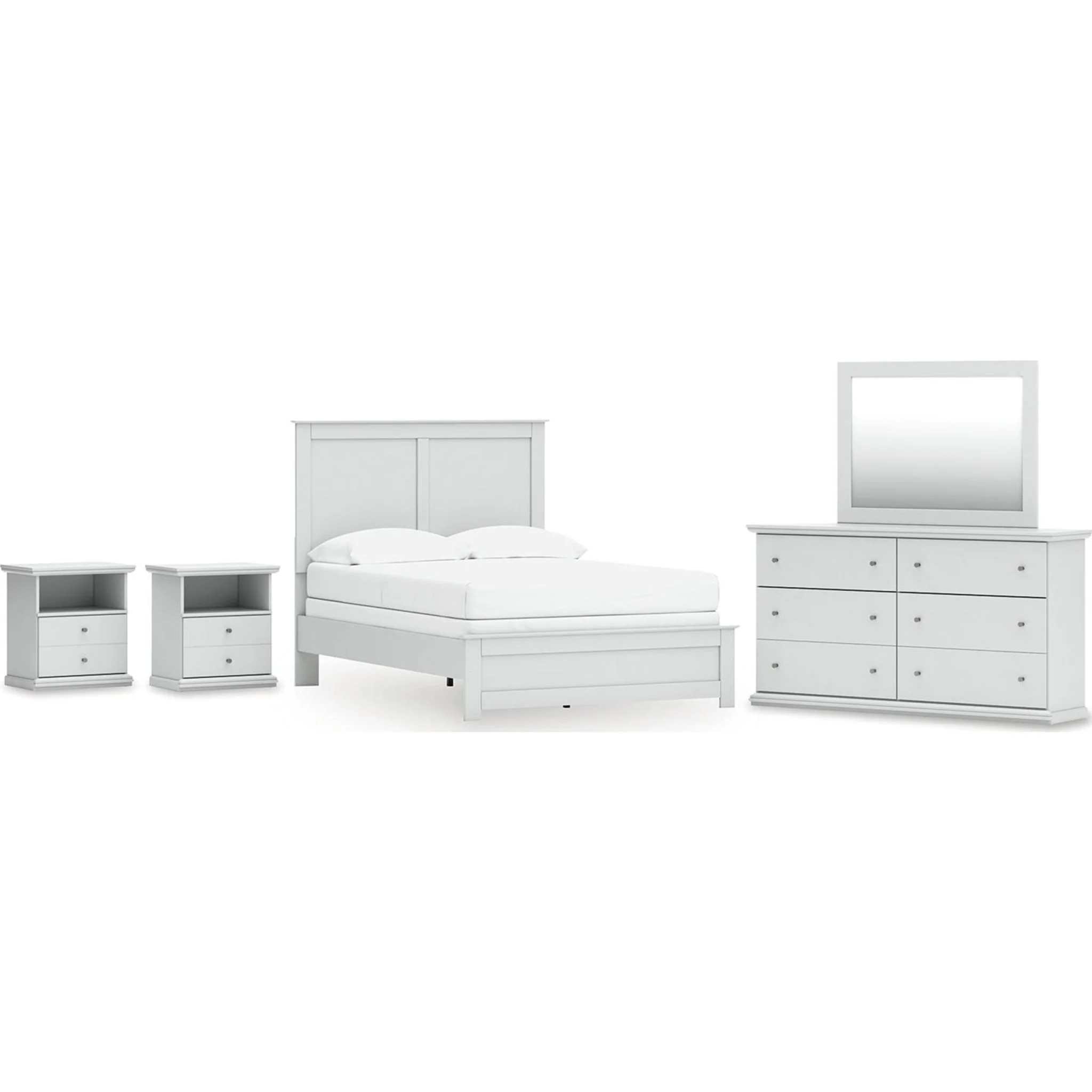 Bostwick Shoals 6 Piece Panel Bedroom - White - Image 23