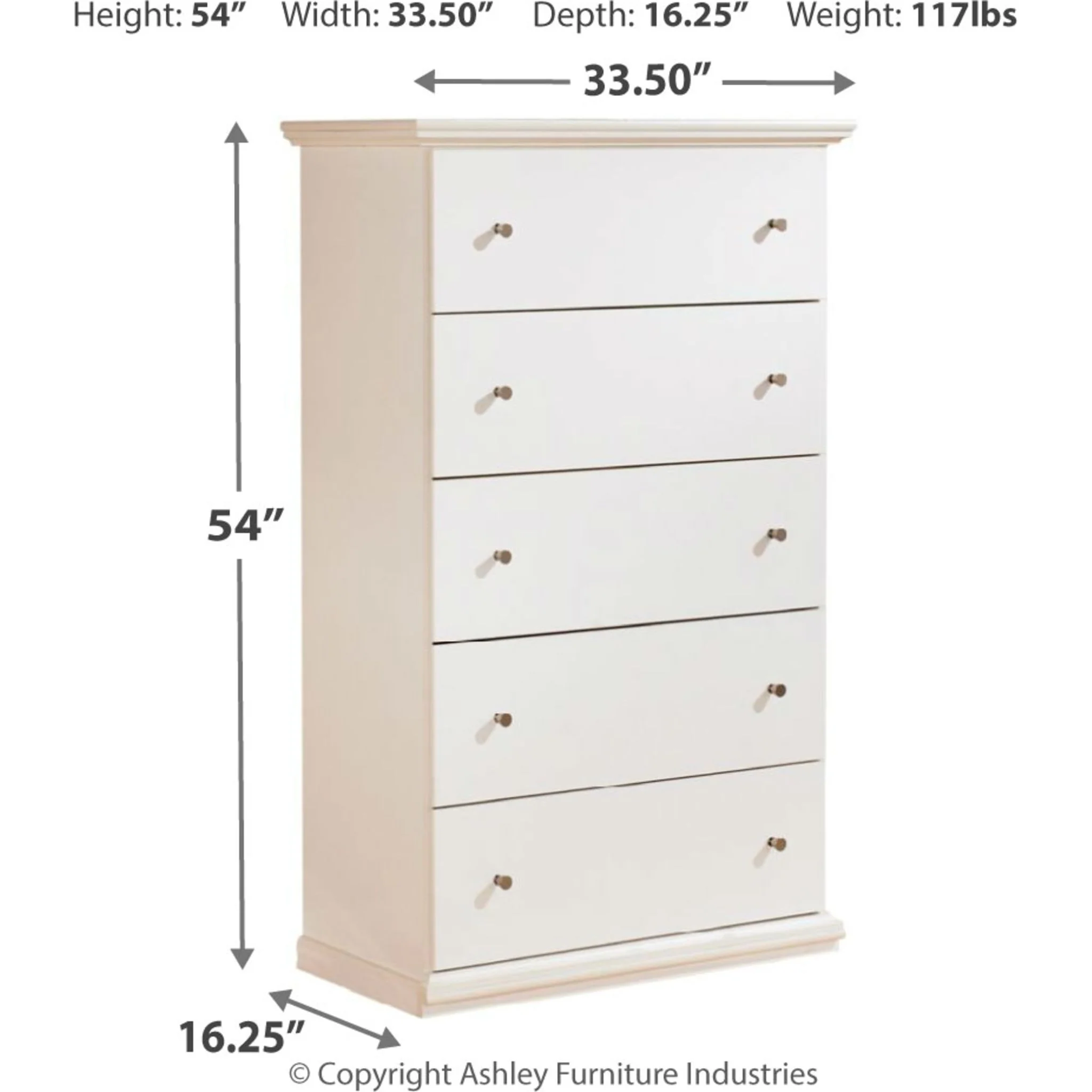 Bostwick Shoals Chest - White - Image 4