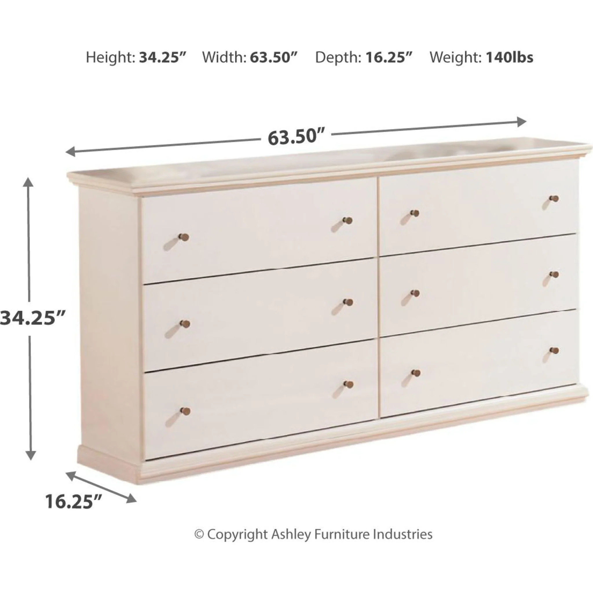 Bostwick Shoals Dresser - White - Image 15