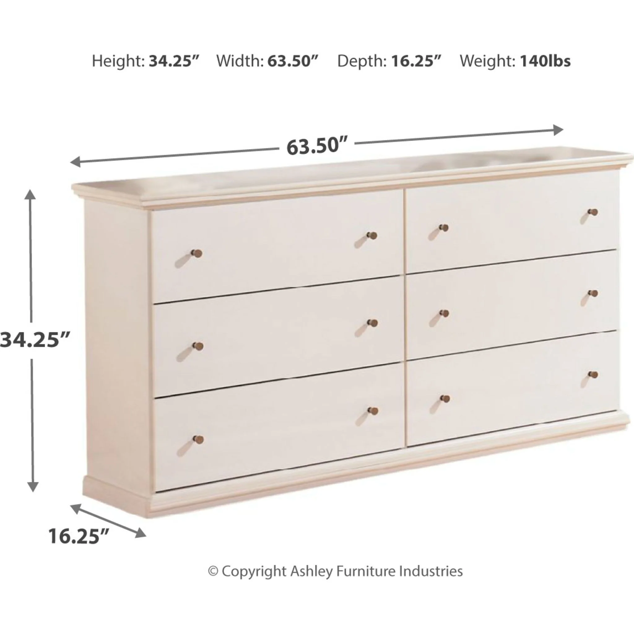 Bostwick Shoals Dresser - White - Image 4